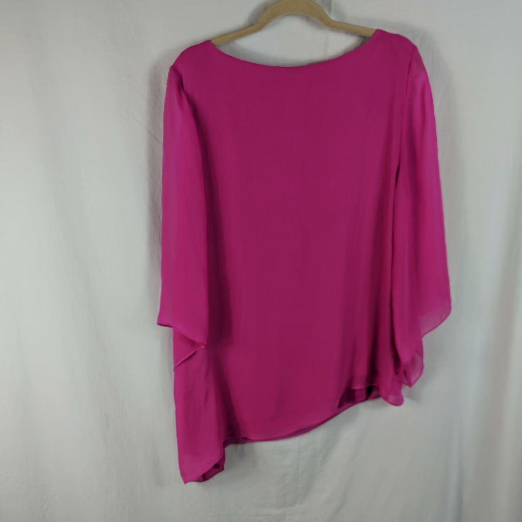 Vintage Chicos Womens Pink 3/4 Sleeve Lined Top Pullover VINTAGE? No Size XS / US 0-2 / IT 36-38 - 5 Thumbnail
