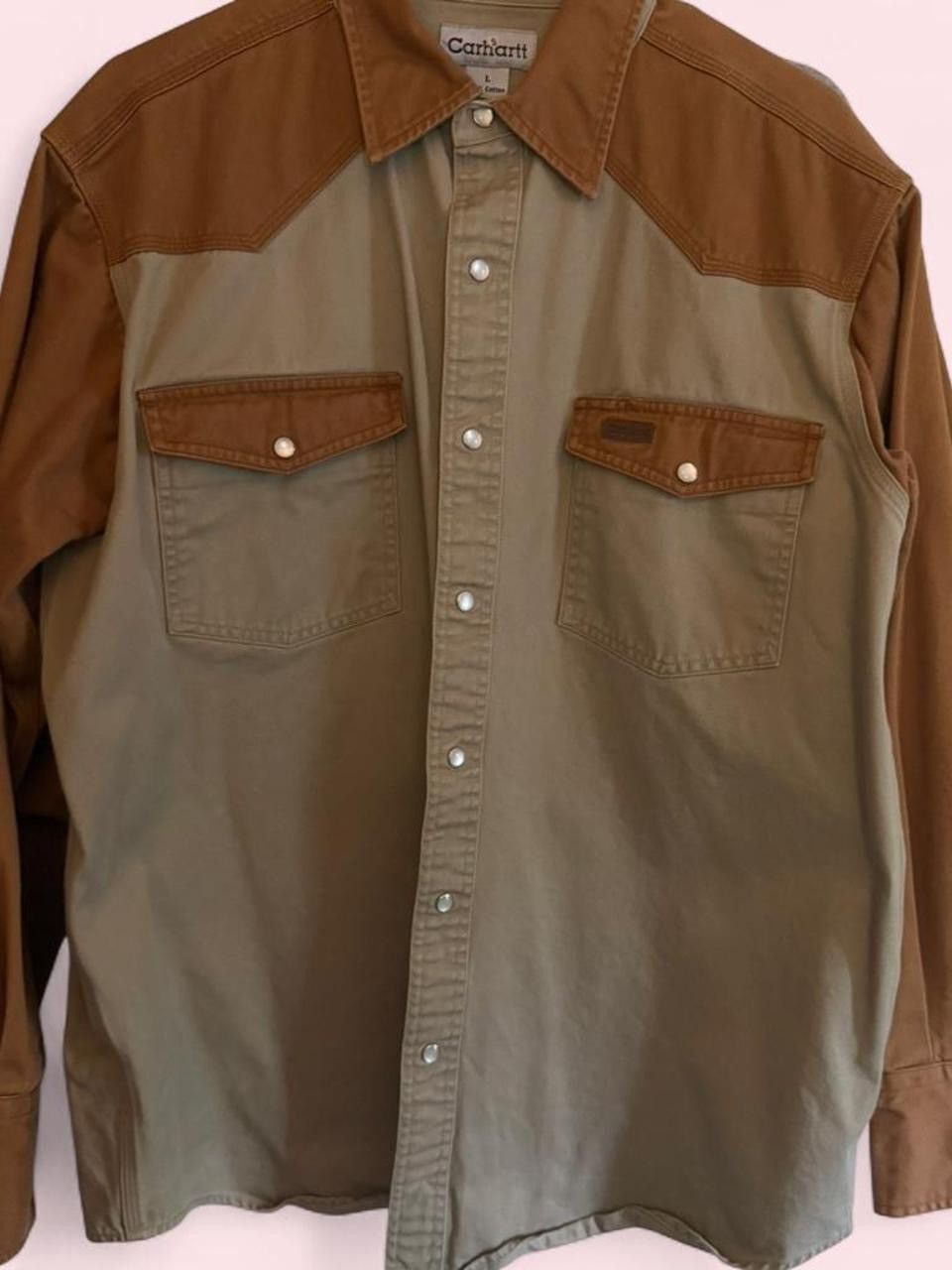 Carhartt Men’s Carhartt Ironwood Twill Pearl Snap Long Sleeve Size US L / EU 52-54 / 3 - 1 Thumbnail