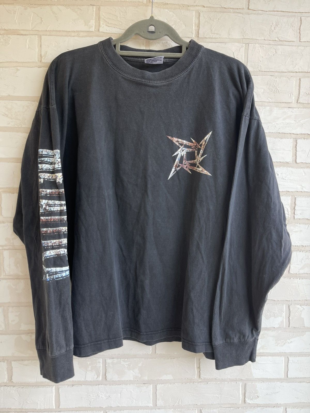 Band Tees × Vintage Vintage 1996 Metallica Black Long Sleeve Tee Size US XL / EU 56 / 4 - 1 Thumbnail