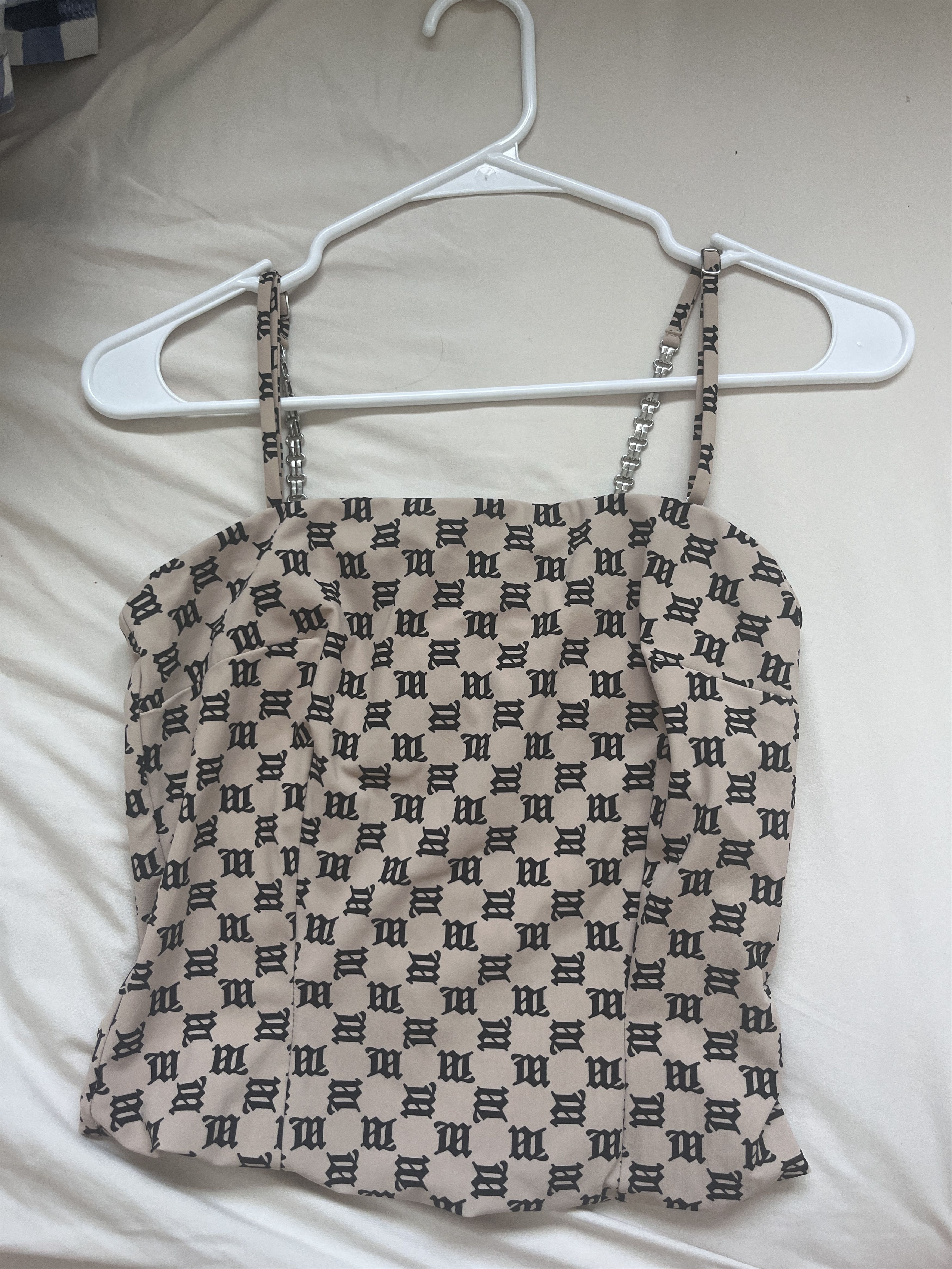 Misbhv MISBHV monogram logo nude top Size M / US 6-8 / IT 42-44 - 1 Thumbnail