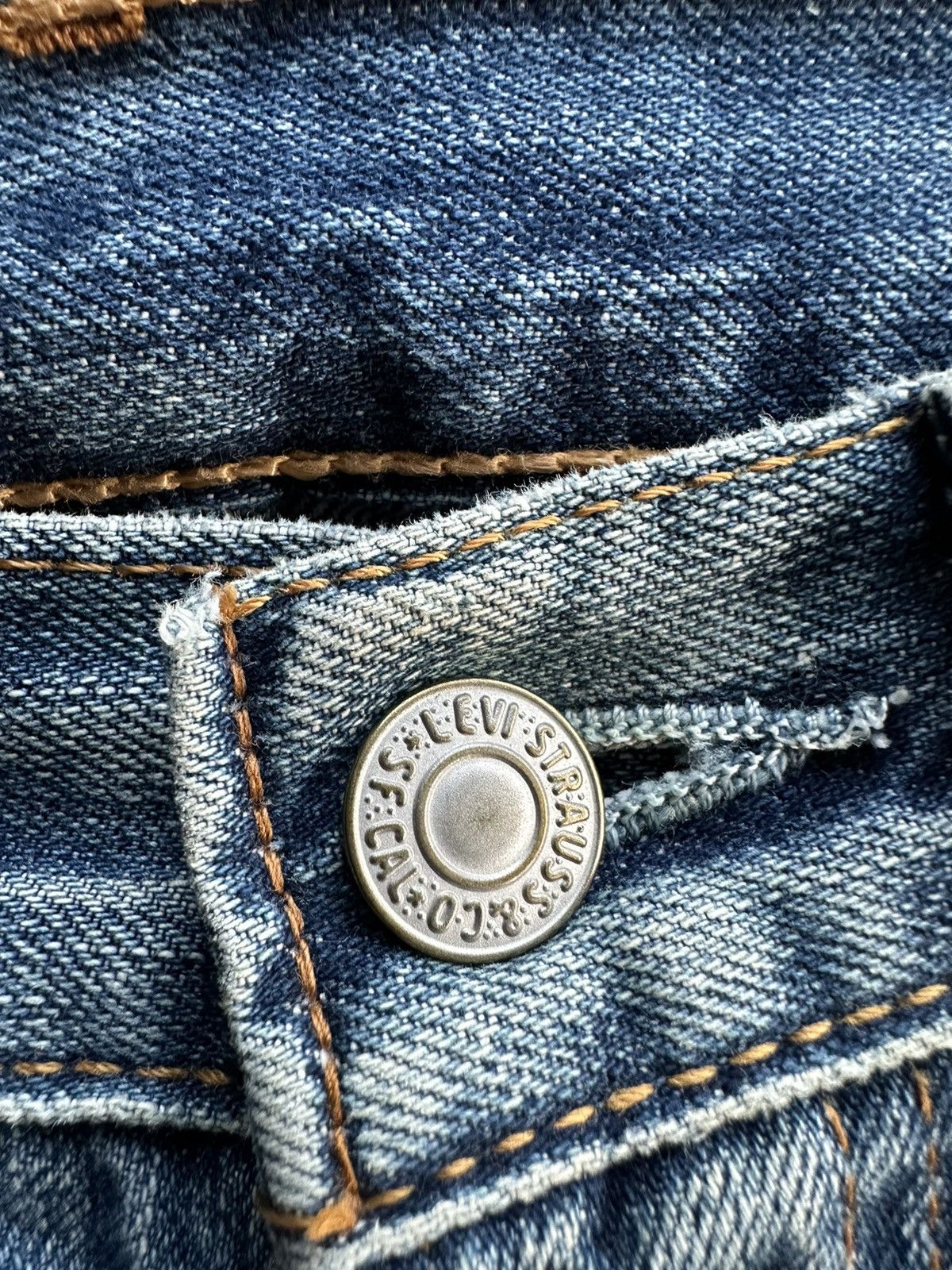 Levi's Levis 501 Distressed Blue Vintage Denim 30x28 D496 Size US 30 / EU 46 - 12 Thumbnail