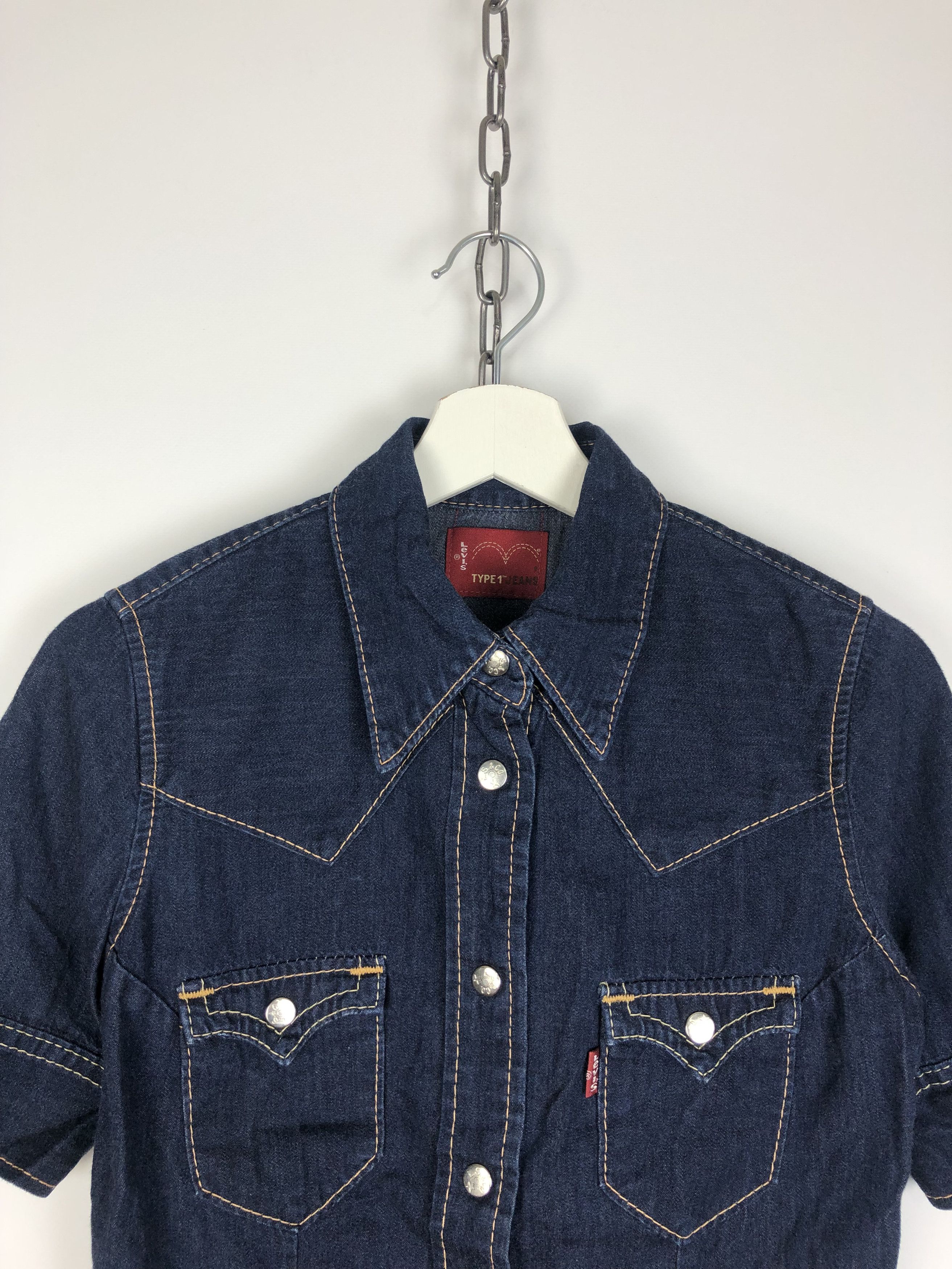 Japanese Brand Levis Type 1 Jeans Denim Shirt Blue size S Size S / US 4 / IT 40 - 2 Thumbnail