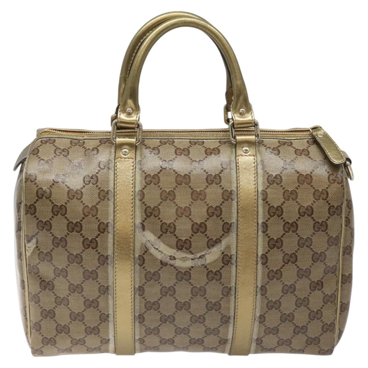 Gucci GUCCI GG Crystal Boston Bag Beige Size ONE SIZE - 3 Thumbnail