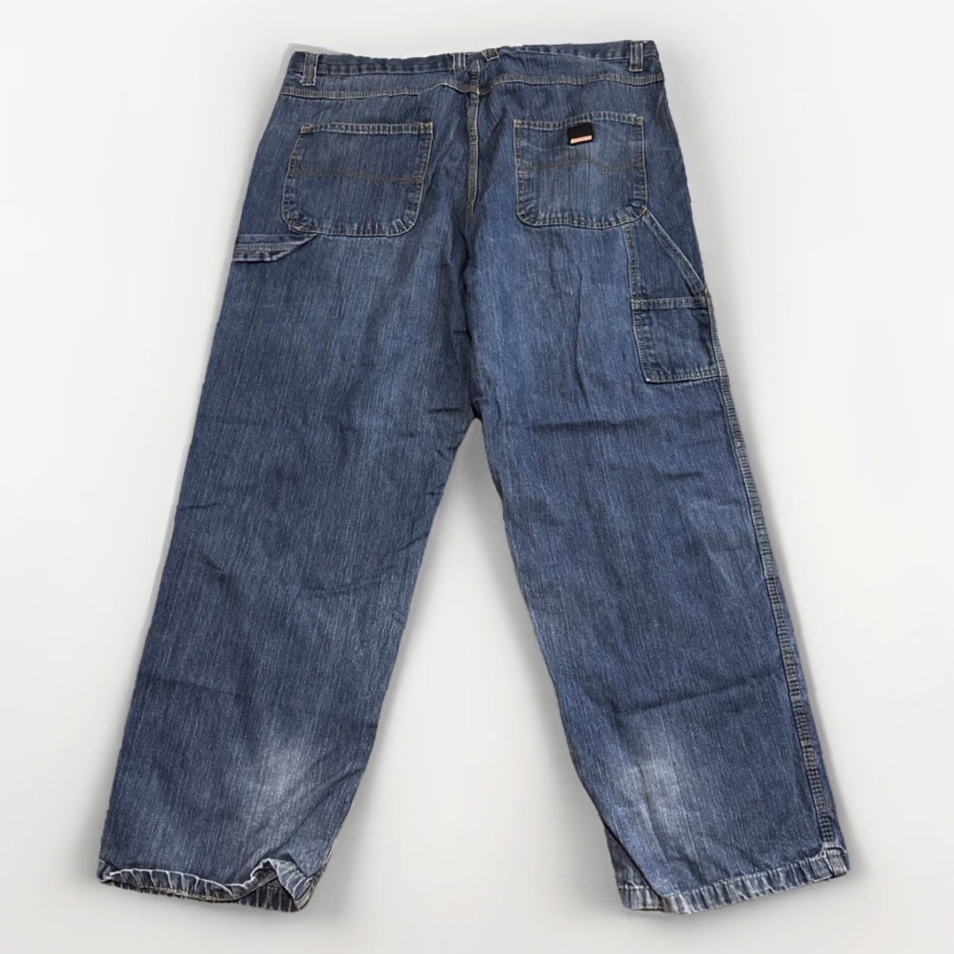 Denime Craftsman Workwear Jeans Blue Denim 42x30 Wide-Leg Men Regular Jeans Color Blue Inseam 30 Size US 42 / EU 58 - 2 Thumbnail