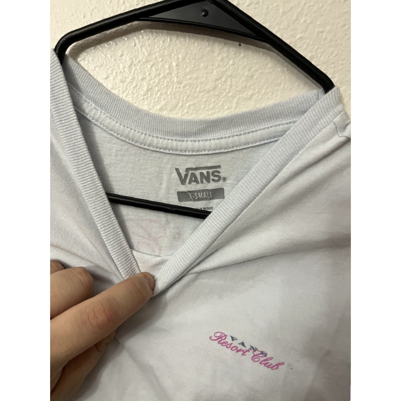 Vans Vans Off the Wall Resort Club Graphic Mens Short Sleeve Shirt XS Light Blue Size US XS / EU 42 / 0 - 3 Thumbnail
