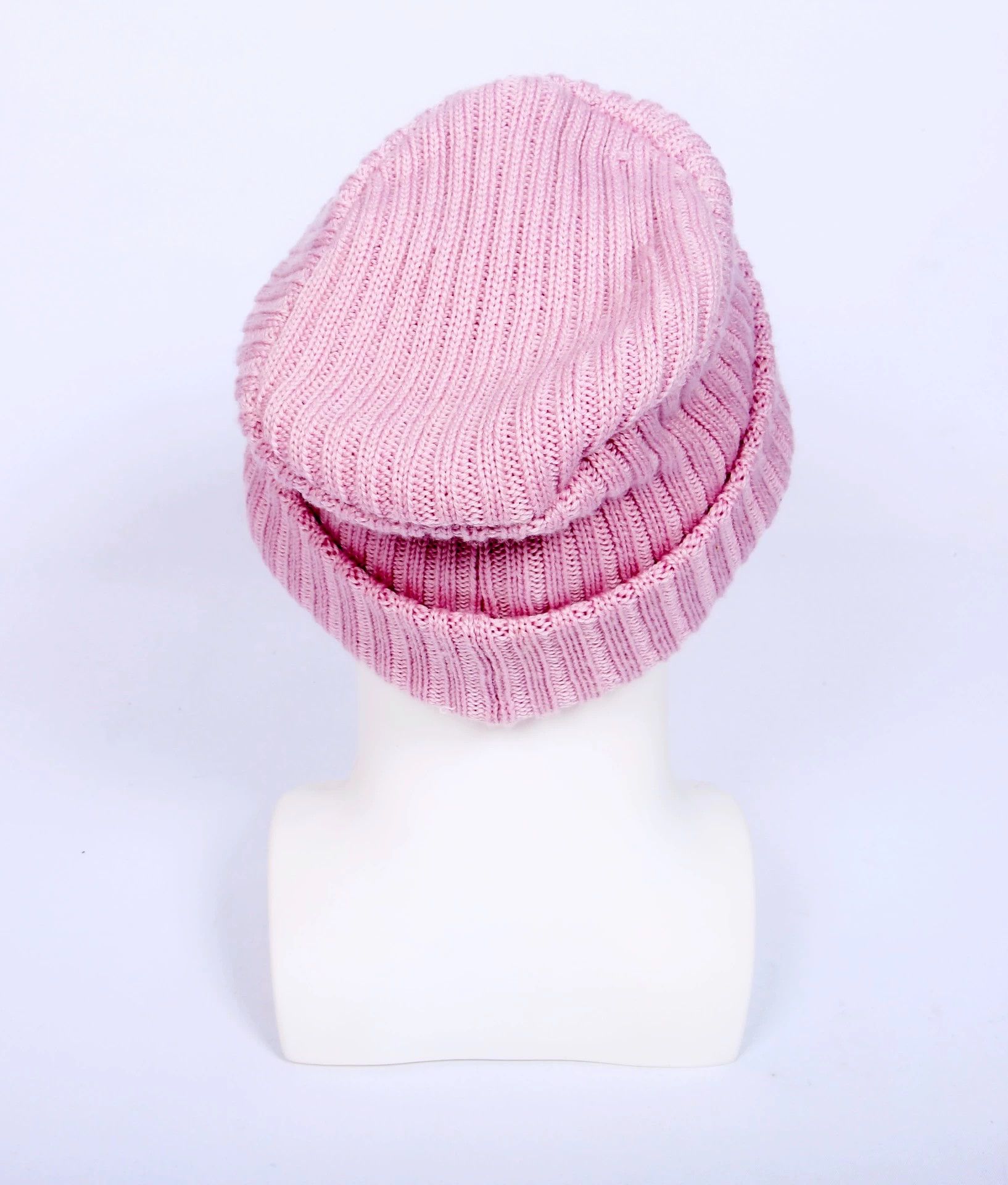 KIJIMA TAKAYUKI UC x Kijima Takayuki beanie visor 100% wool dirty pink Size ONE SIZE - 4 Thumbnail