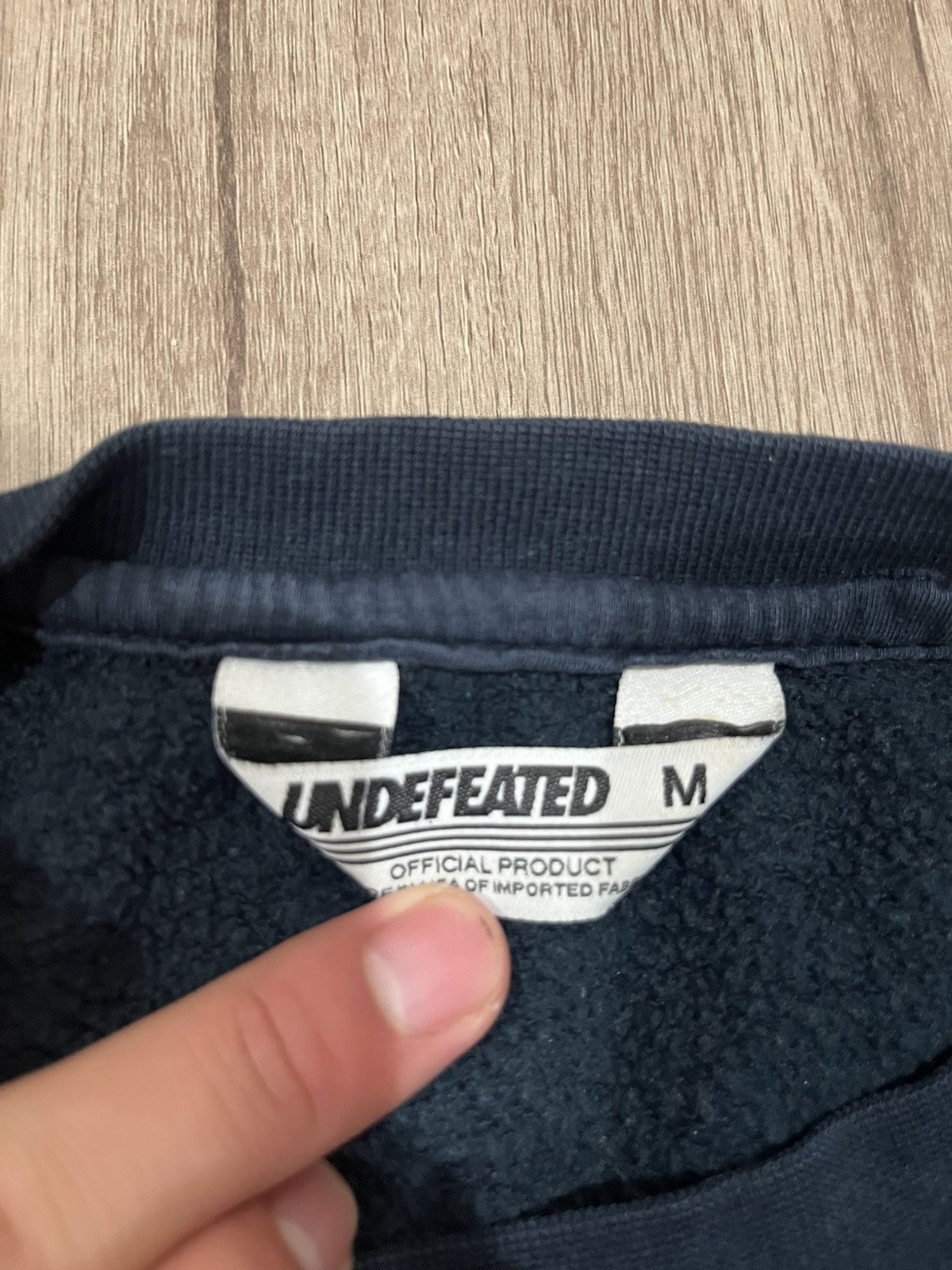 Undefeated Undefeated Logo Sweater Navy Size US M / EU 48-50 / 2 - 3 Thumbnail