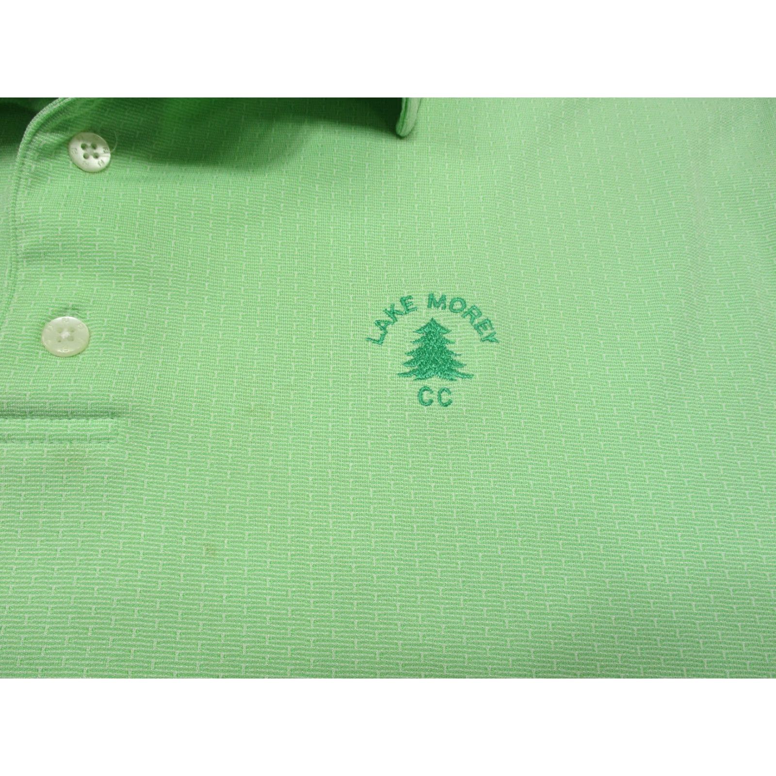 Footjoy FootJoy Polo Shirt Adult Large Lightweight Golf Mens Green Polo Short Sleeve Solid Logo Regular Vintage No Size US L / EU 52-54 / 3 - 6 Thumbnail