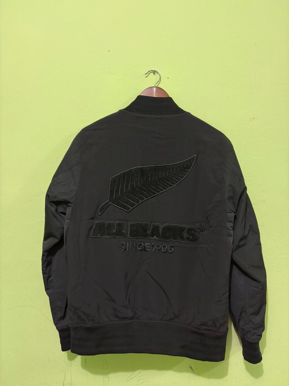 Adidas × All Blacks Adidas Bomber Jacket All Black New Zealand Rugby Jacket Size US M / EU 48-50 / 2 - 7 Thumbnail