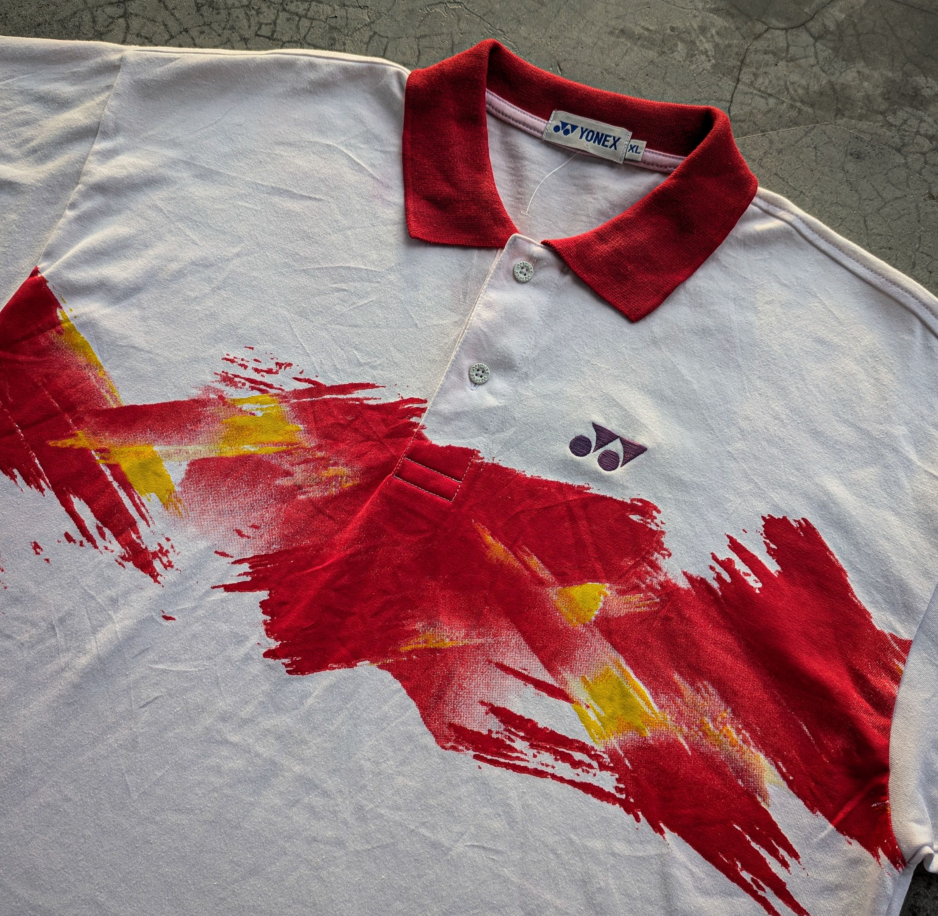 Vintage Vintage 90's Yonex Badminton Polo Shirt Size US XL / EU 56 / 4 - 2 Thumbnail
