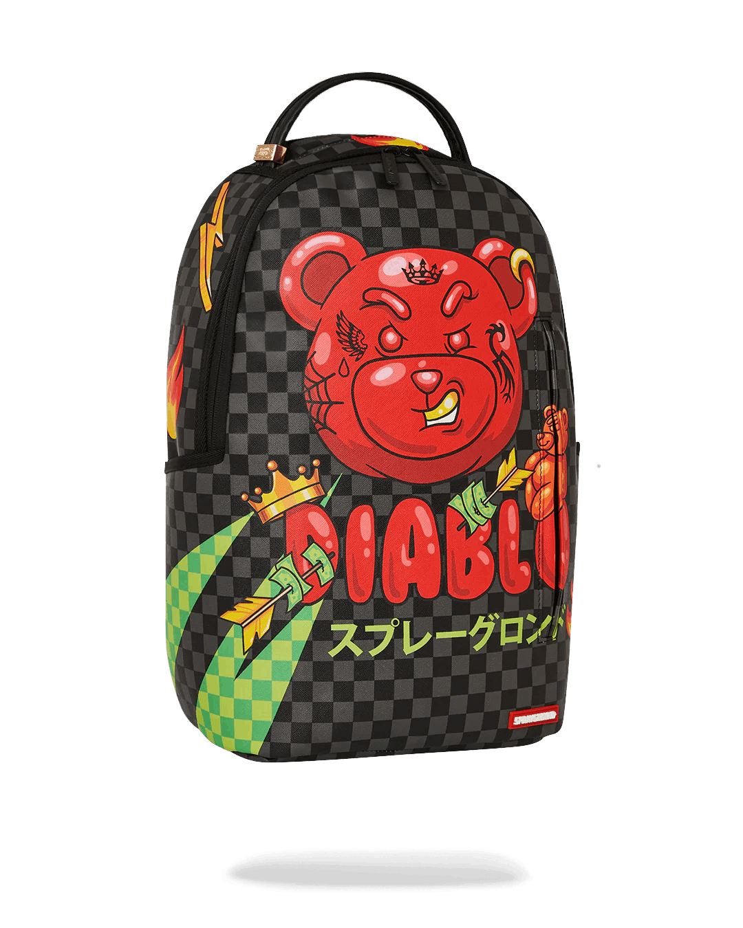 image of Sprayground Wtf Diablo Backpack in Black, Men's