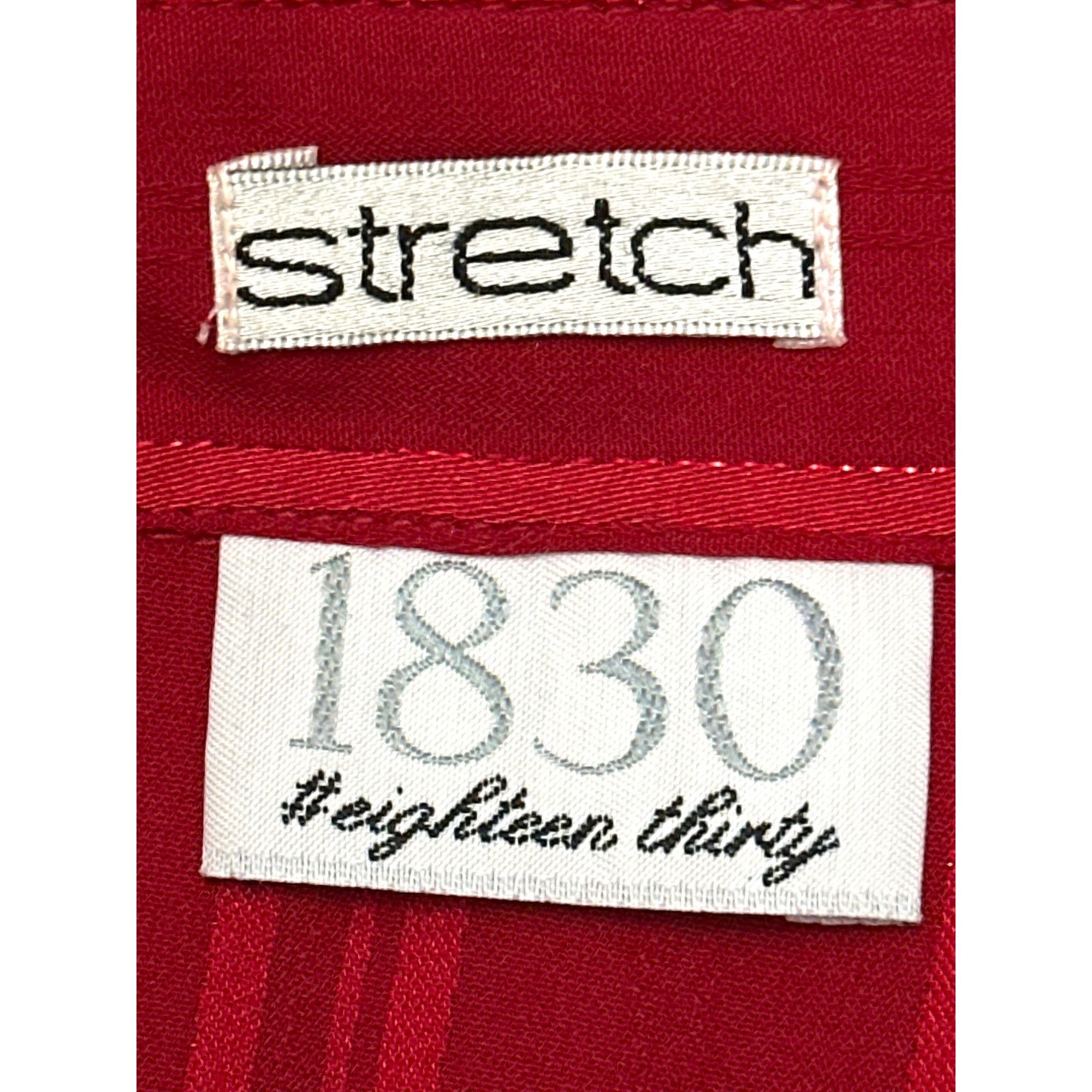 Other 1830 Stretch Vintage Red Blouse Fitted Button Front Size PS Size S / US 4 / IT 40 - 5 Thumbnail