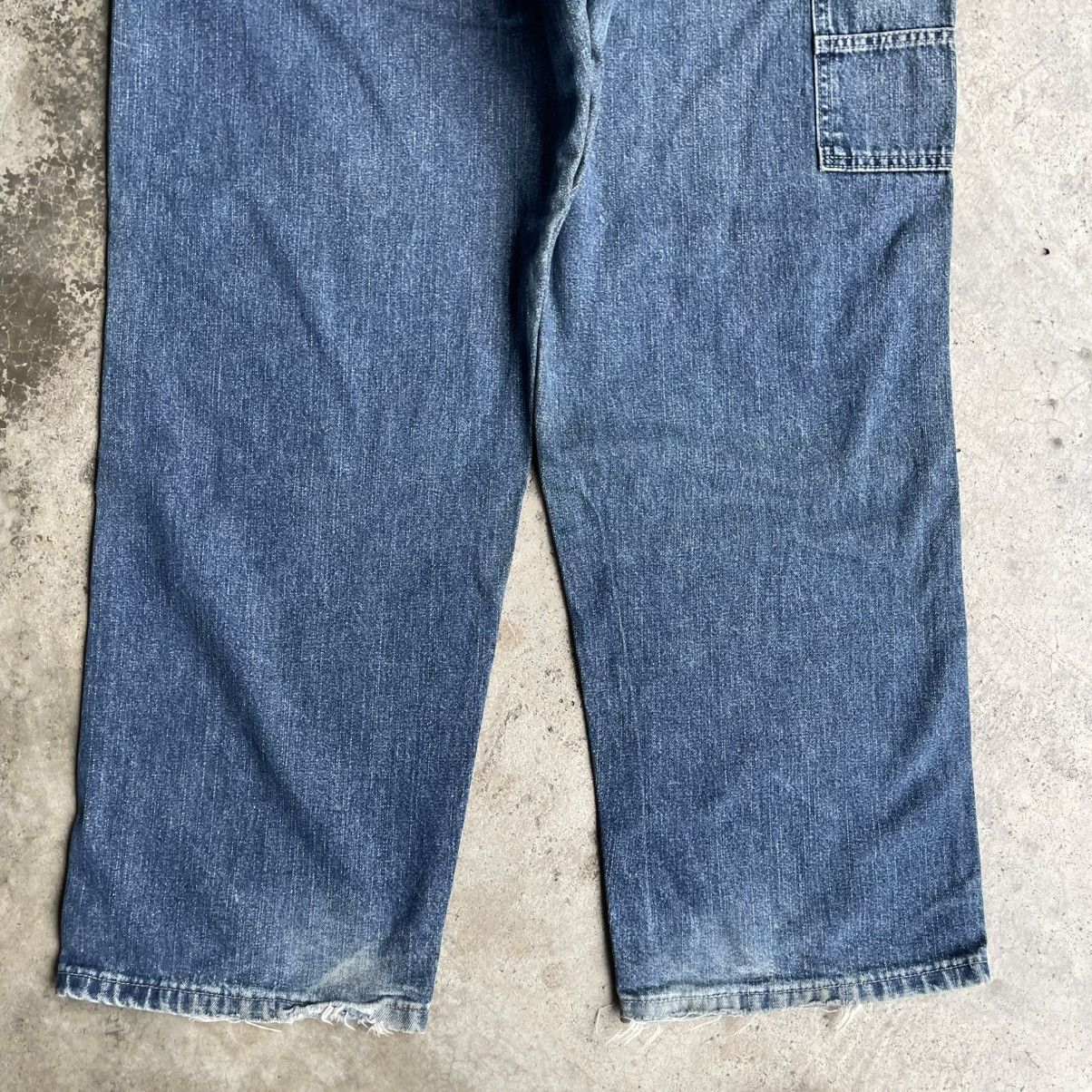 Japanese Brand 🔥American Blu Jeans Distress Baggy Bushpants Denim Size US 37 - 6 Thumbnail