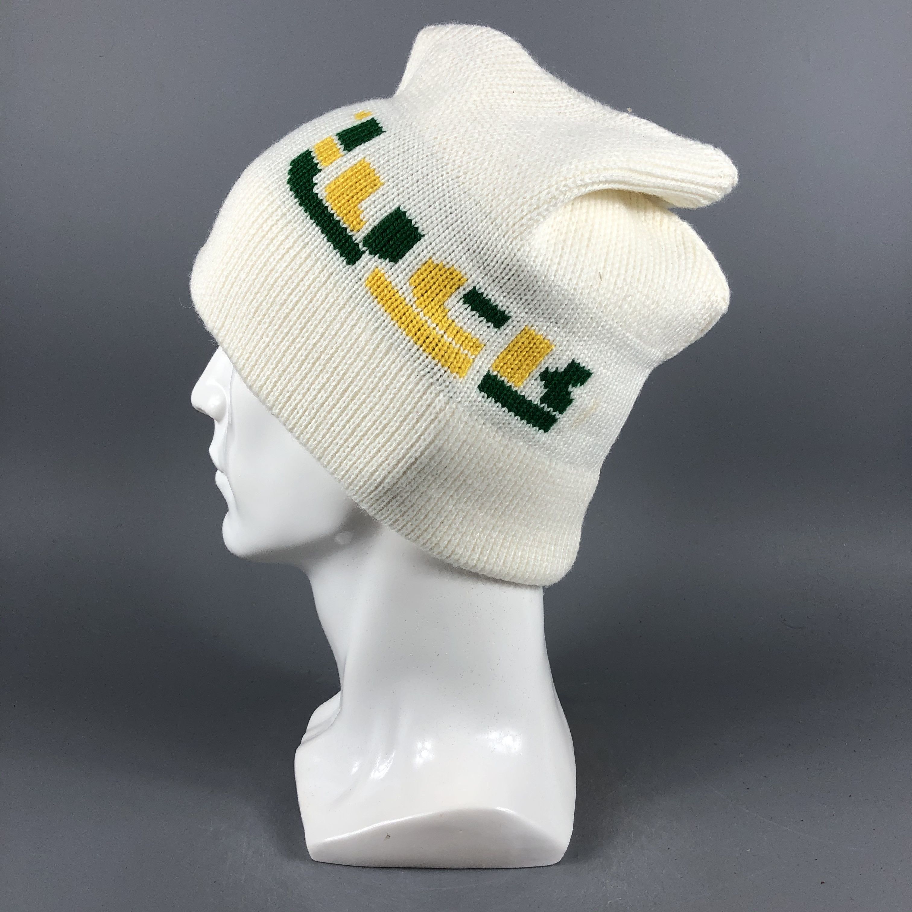 Japanese Brand × Vintage Japanese Brand Luck Wording Beanie Snow Hat Snow Cap -D1080 Size ONE SIZE - 2 Thumbnail
