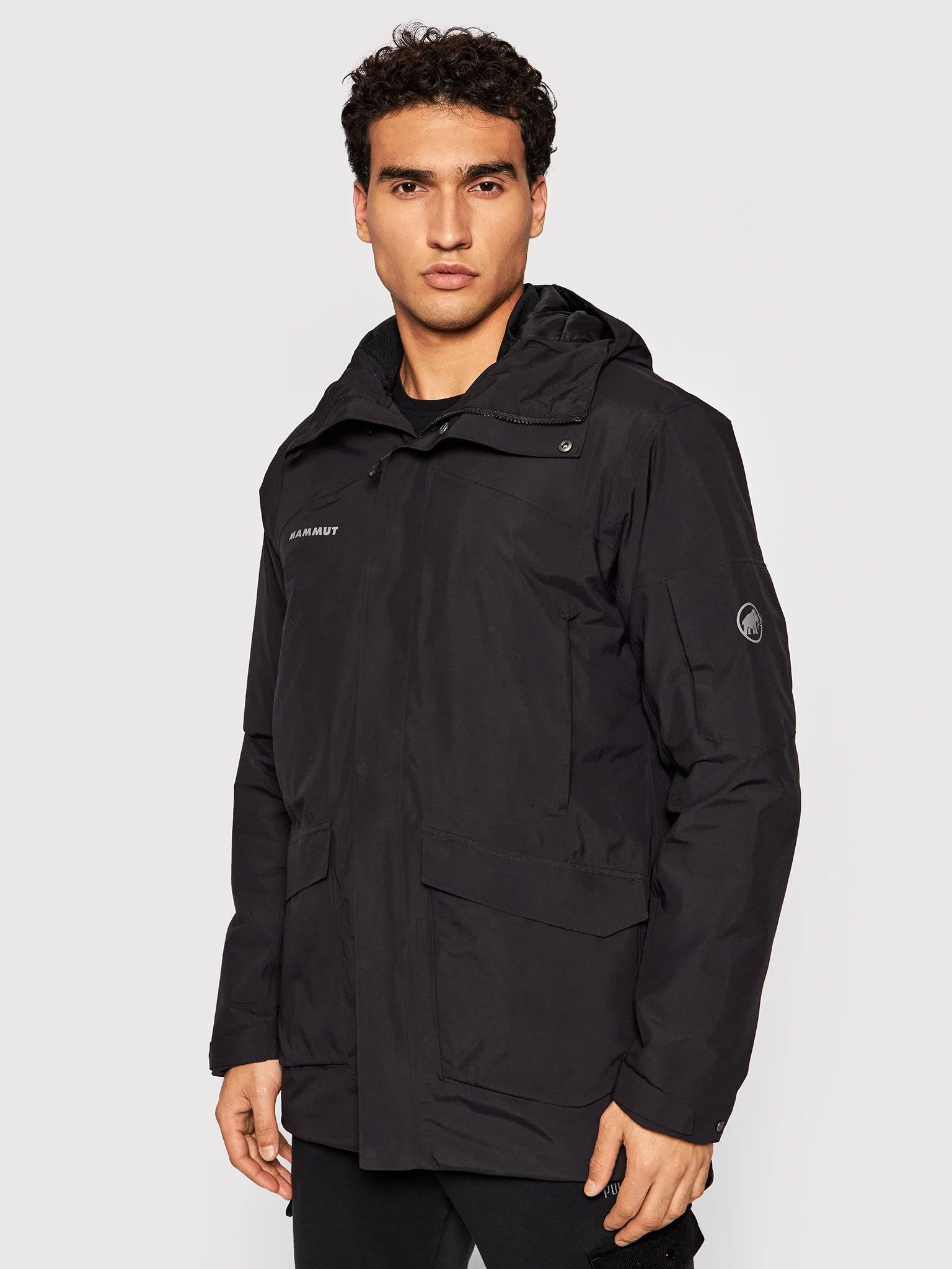 image of Mammut Chamuera Hs Thermo Hooded Parka Black Size S, Men's