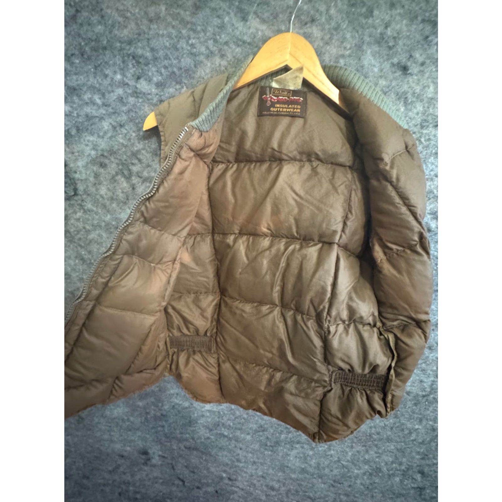 Walls VINTAGE Walls Blizzard Pruf Down Zip Beige Puffer Vest Small Reg UNISEX Puffy Size US S / EU 44-46 / 1 - 4 Thumbnail