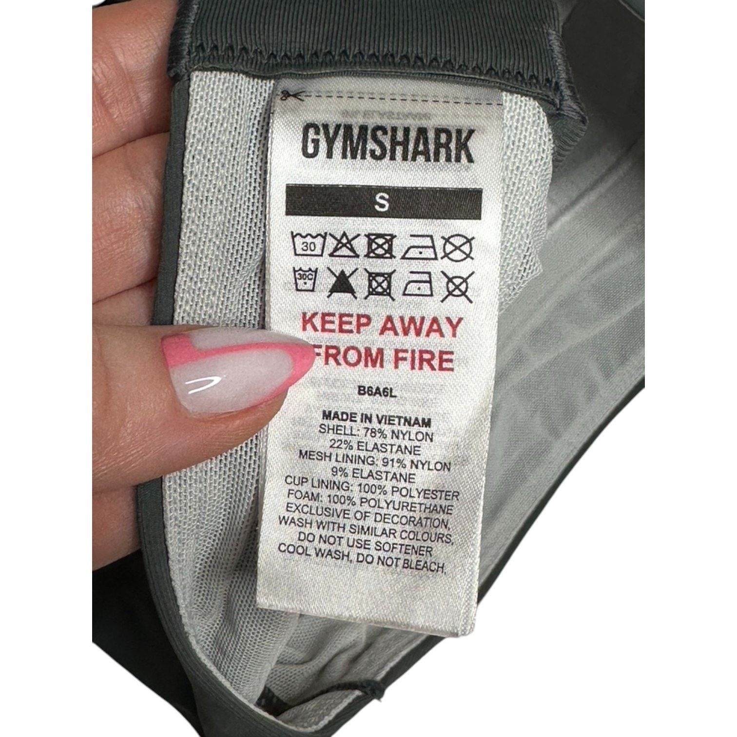 Gymshark Gymshark Gray Longline Crossback Sports Bra Small NEW Size ONE SIZE - 5 Thumbnail