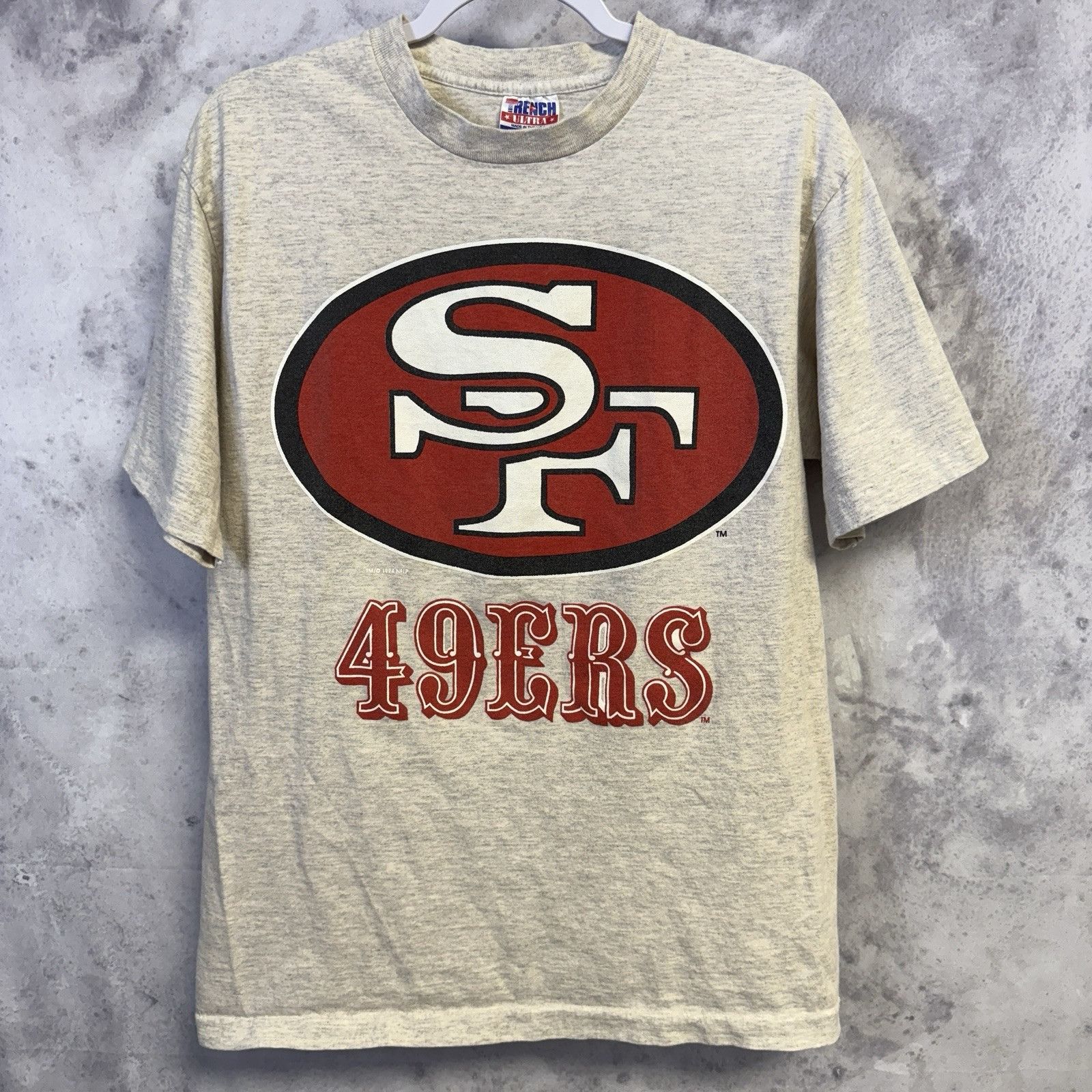 NFL × Vintage Vintage San Francisco 49ers T Shirt Mens Large Trench Ultra Size US L / EU 52-54 / 3 - 1 Thumbnail