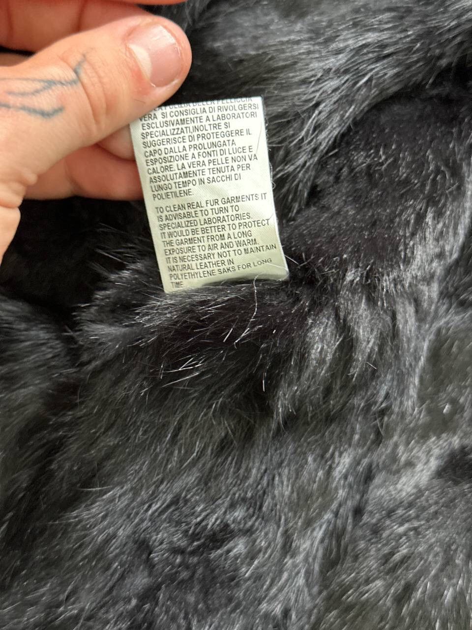 Pinko Vintage Pinko Avantgarde Real Fur Jacket Denim Size S / US 4 / IT 40 - 9 Thumbnail