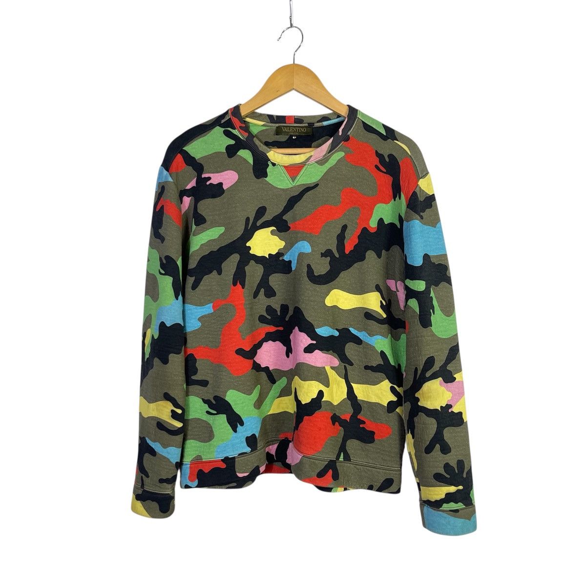 Valentino Valentino Multicolor Camouflage Sweatshirt Size US M / EU 48-50 / 2 - 1 Thumbnail