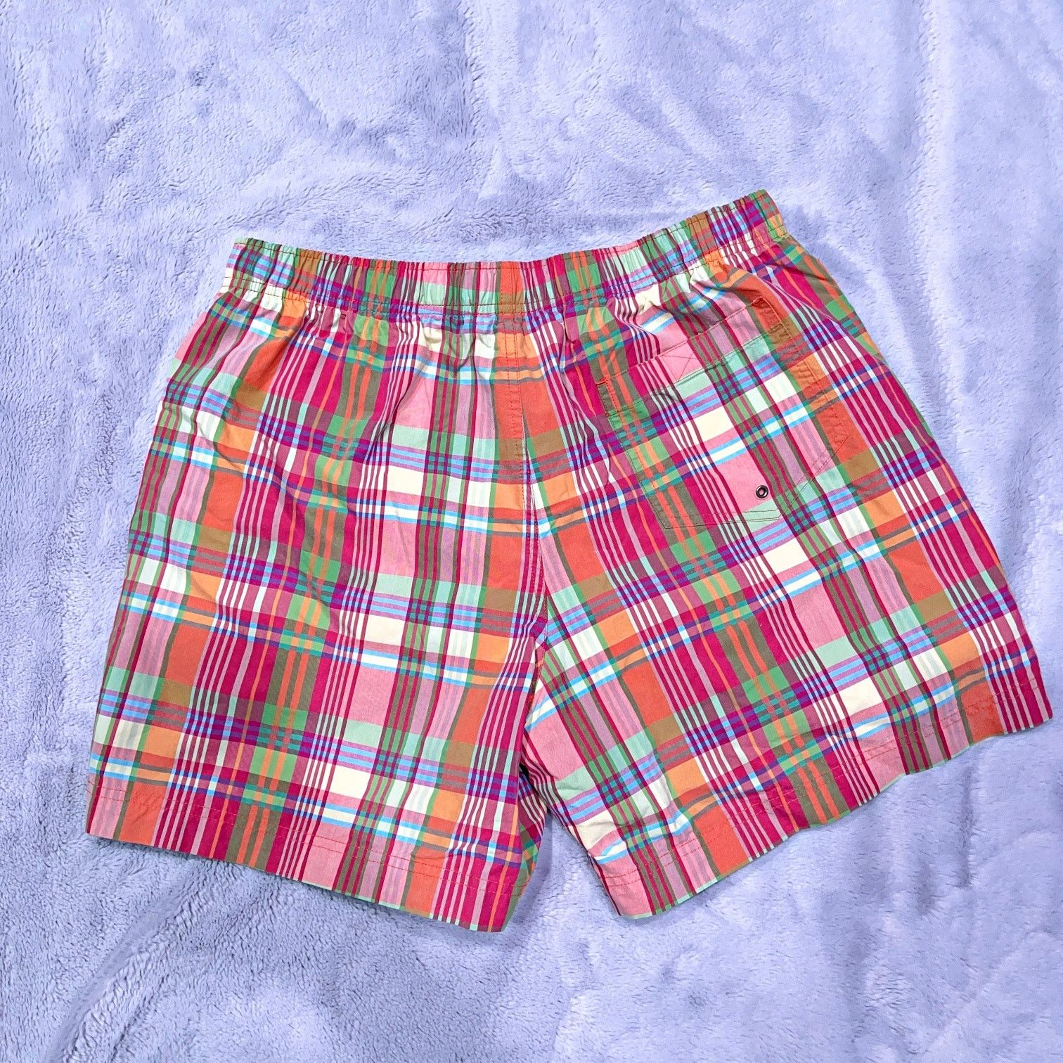 Polo Ralph Lauren POLO Sport Ralph Lauren Madras Plaid Swim Trunks 6" VTG L Size US 32 / EU 48 - 3 Thumbnail