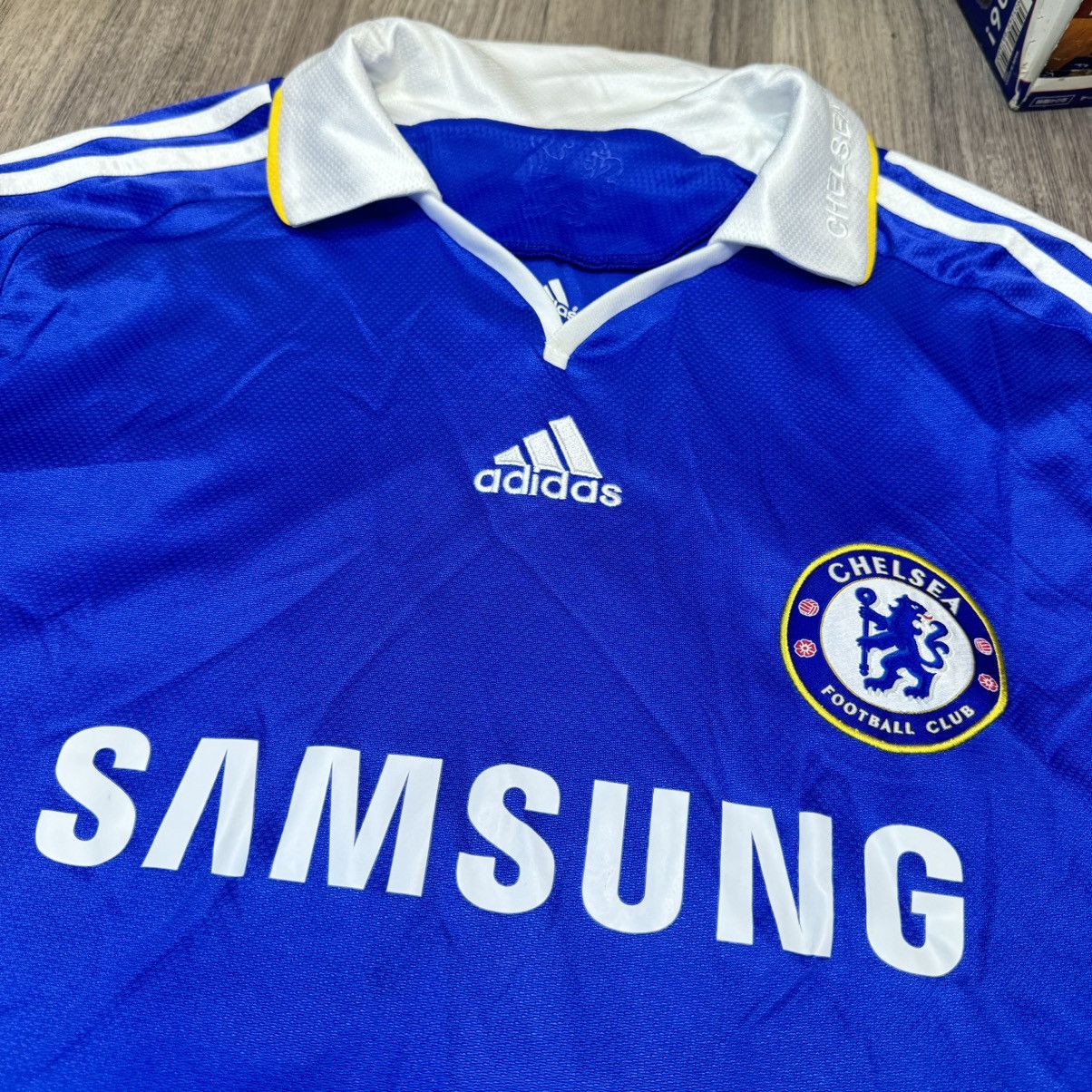 Adidas Chelsea 08/09 home Longsleeves shirt #8 Lampard Size US XL / EU 56 / 4 - 3 Thumbnail