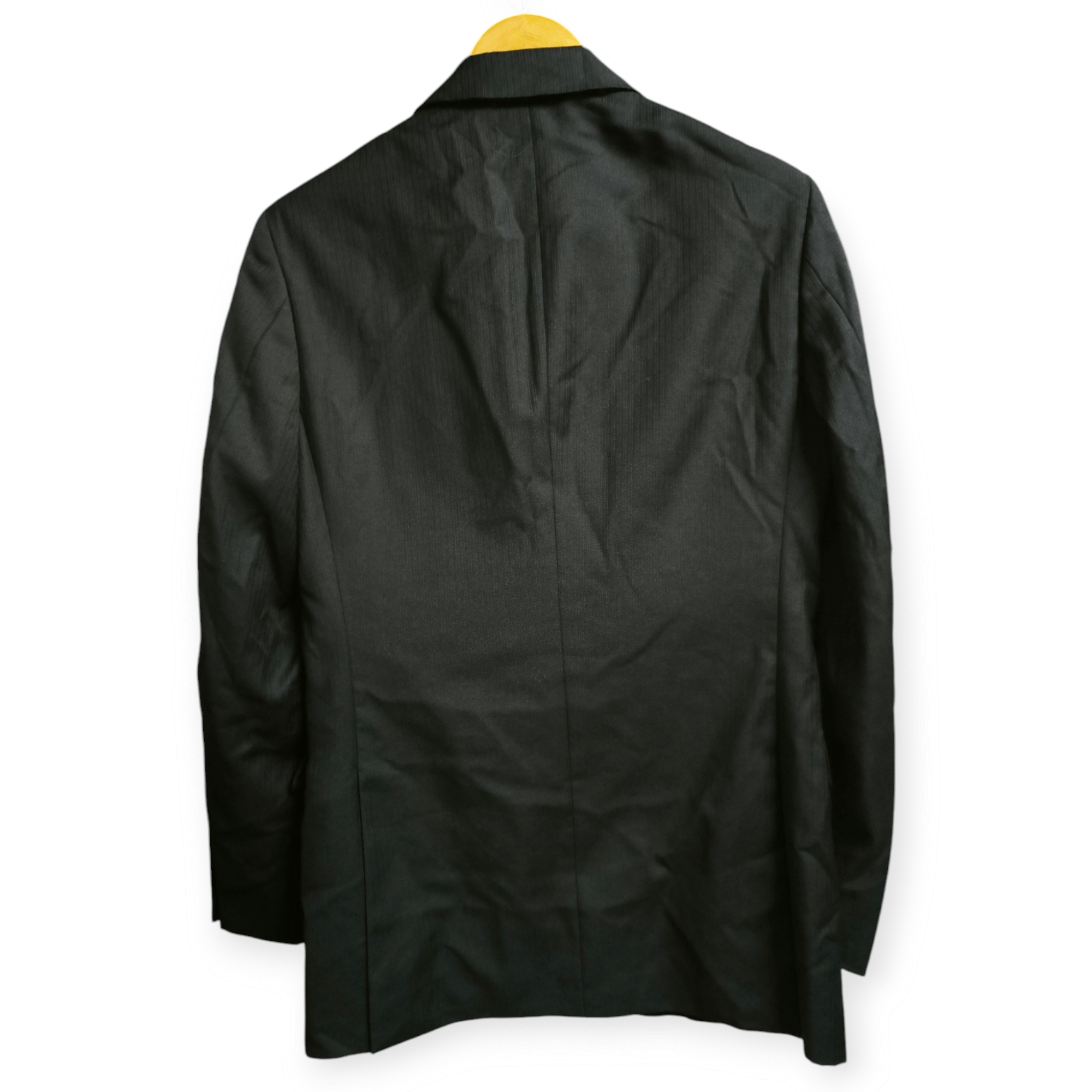 Prada Milano Single Breast Wool Black Striped Size 46R - 4 Thumbnail