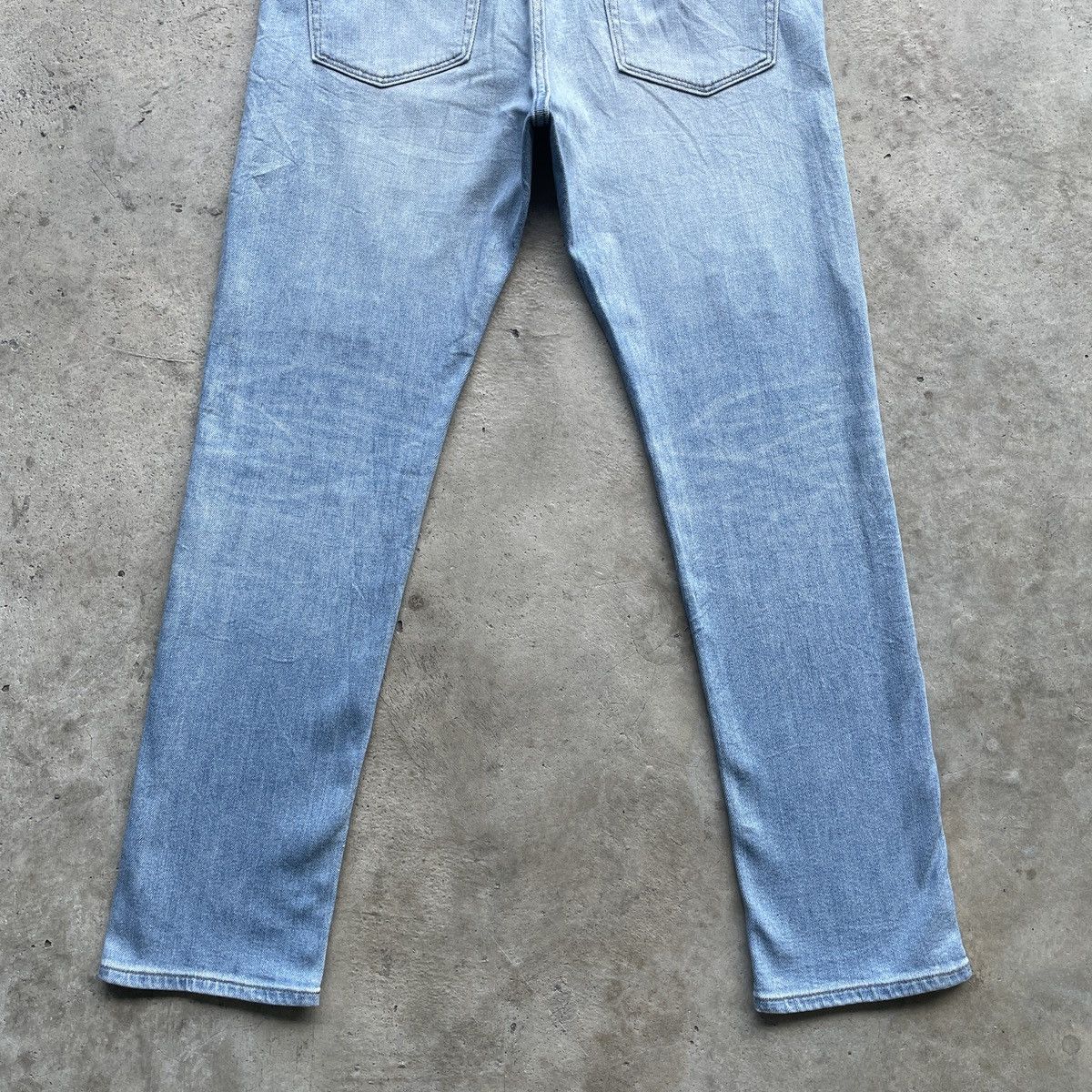 Japanese Brand × Jean × Vintage Vintage Japanese Faded Blue Washed Denim Jeans Pants W35 Size US 35 - 11 Thumbnail