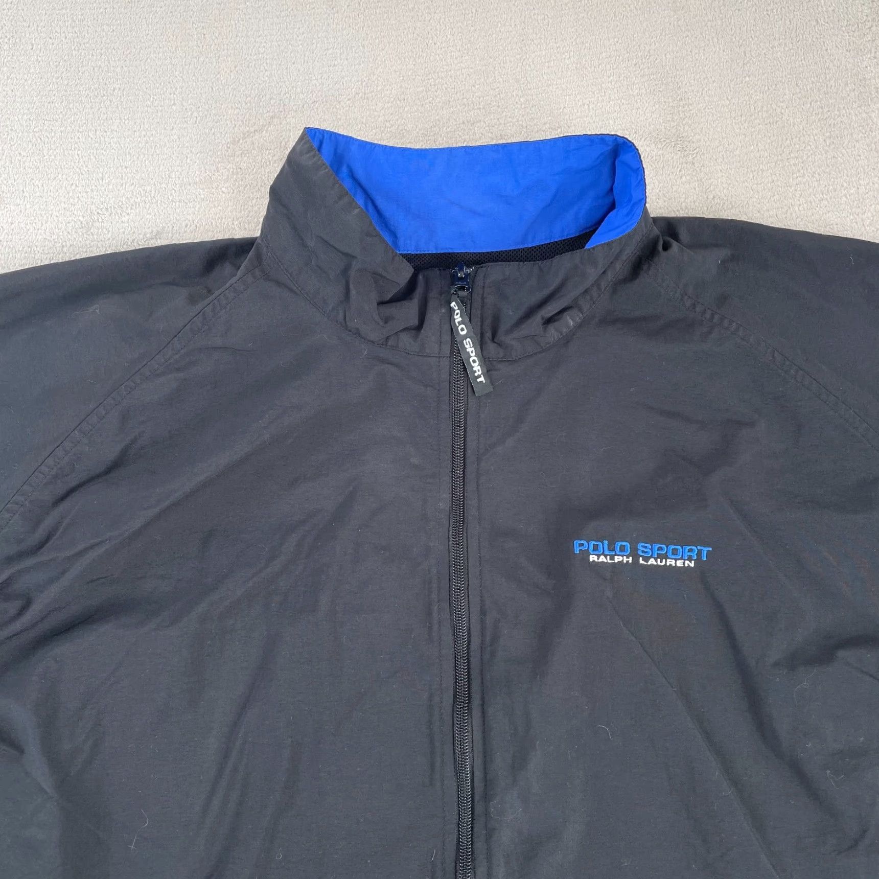 Vintage VINTAGE Polo Sport Jacket Men 2XLT Tall Black Ful Zip Windbreaker Size US XXL / EU 58 / 5 - 3 Thumbnail