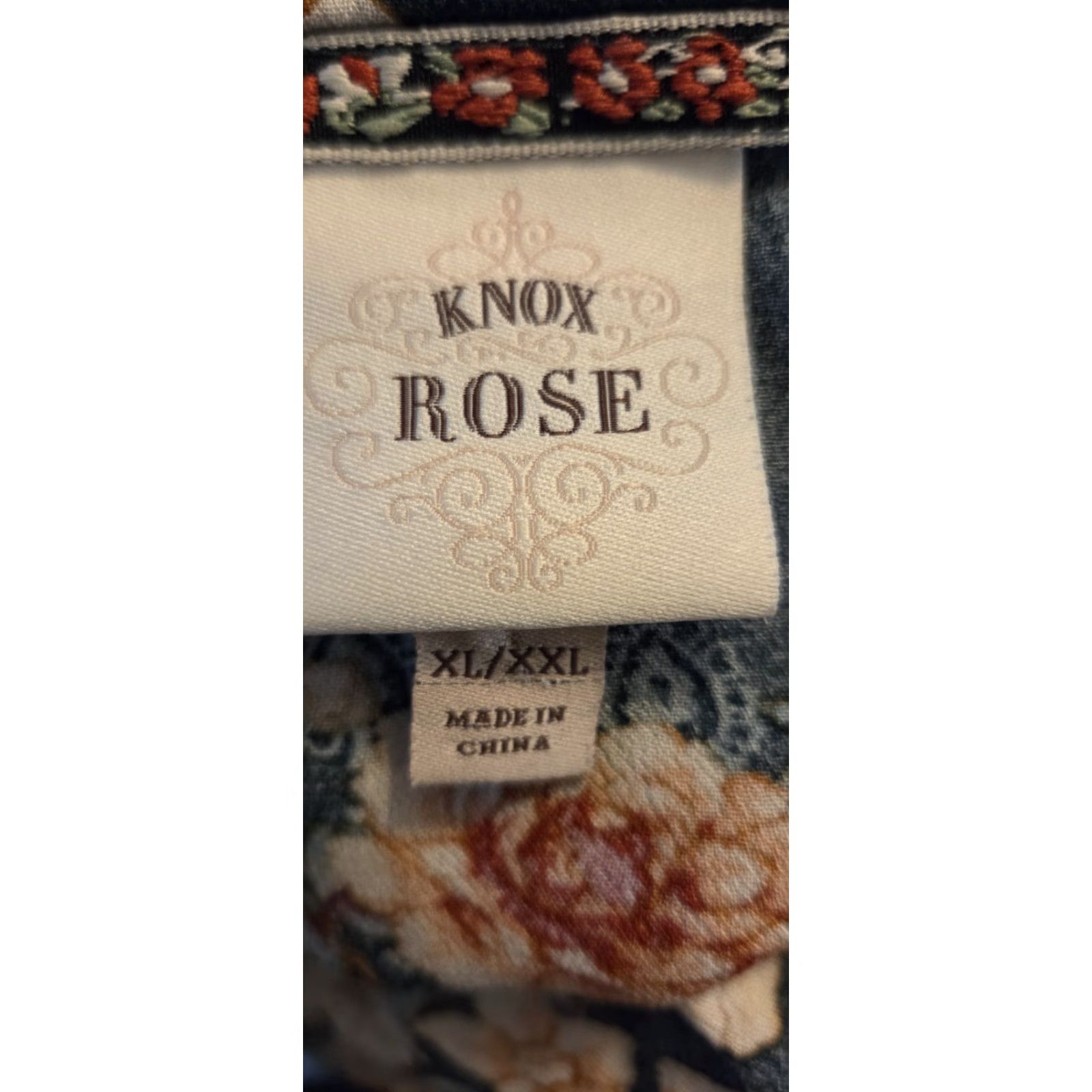 Vintage Knox Rose Floral Open Front Cardigan Duster Jacket Tassels Hippie Boho XL 2X Size XL / US 12-14 / IT 48-50 - 5 Thumbnail