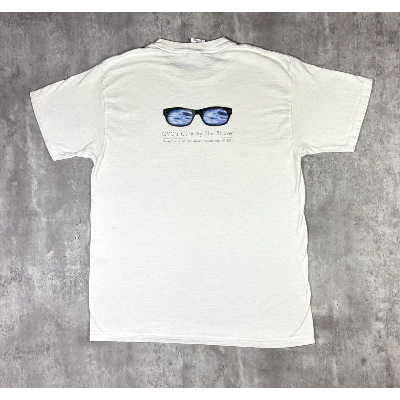 Fruit Of The Loom VINTAGE Fruit of the Loom T-Shirt White Large 1990s 90s Cars Stitch Crew Neck Cotton Blend Short Sleeve Mens Shirt Size US L / EU 52-54 / 3 - 2 Thumbnail
