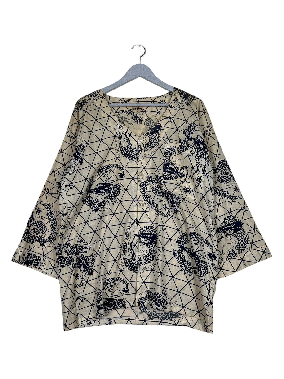 Japanese Brand 🔥 RARE VINTAGE KIMONO JAPAN DRAGON SHIRT CARDIGAN Size US L / EU 52-54 / 3 - 2 Thumbnail