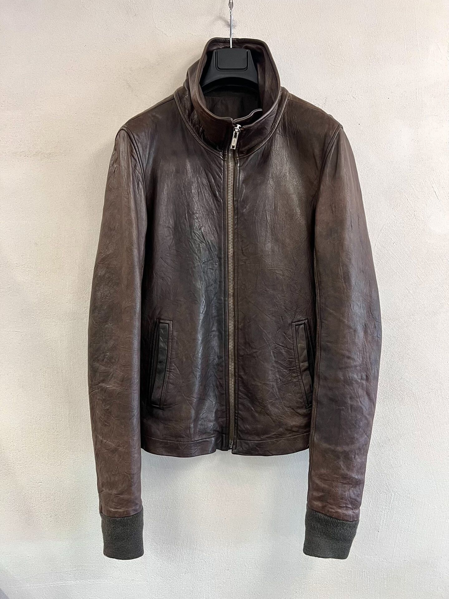 Rick Owens FW12 Rick Owens Mountain High Neck Intarsia Leather