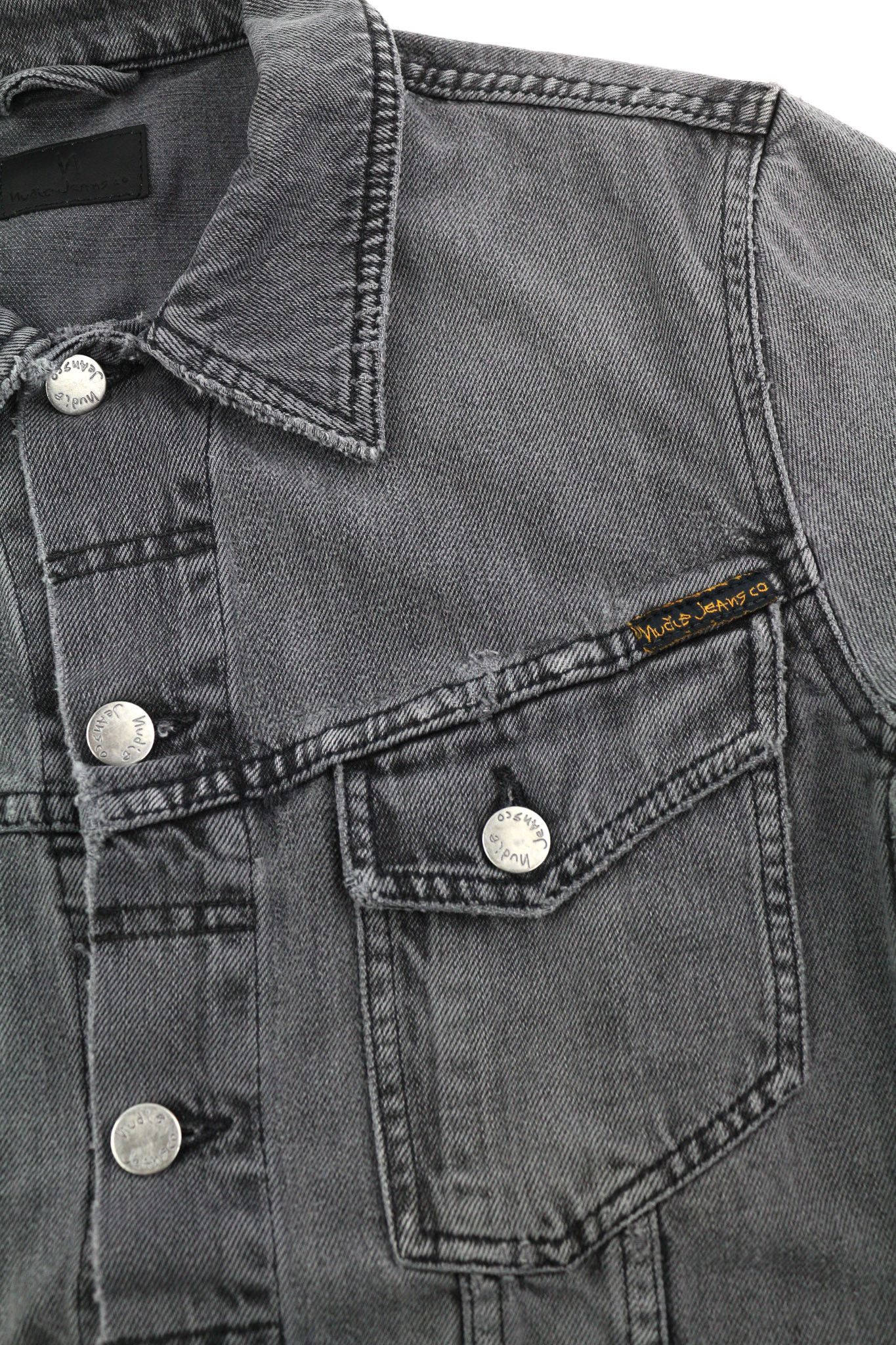 Nudie Jeans BILLY S Desolation Grey Polo Casual Mid Jacket 82463 Size US S / EU 44-46 / 1 - 6 Thumbnail