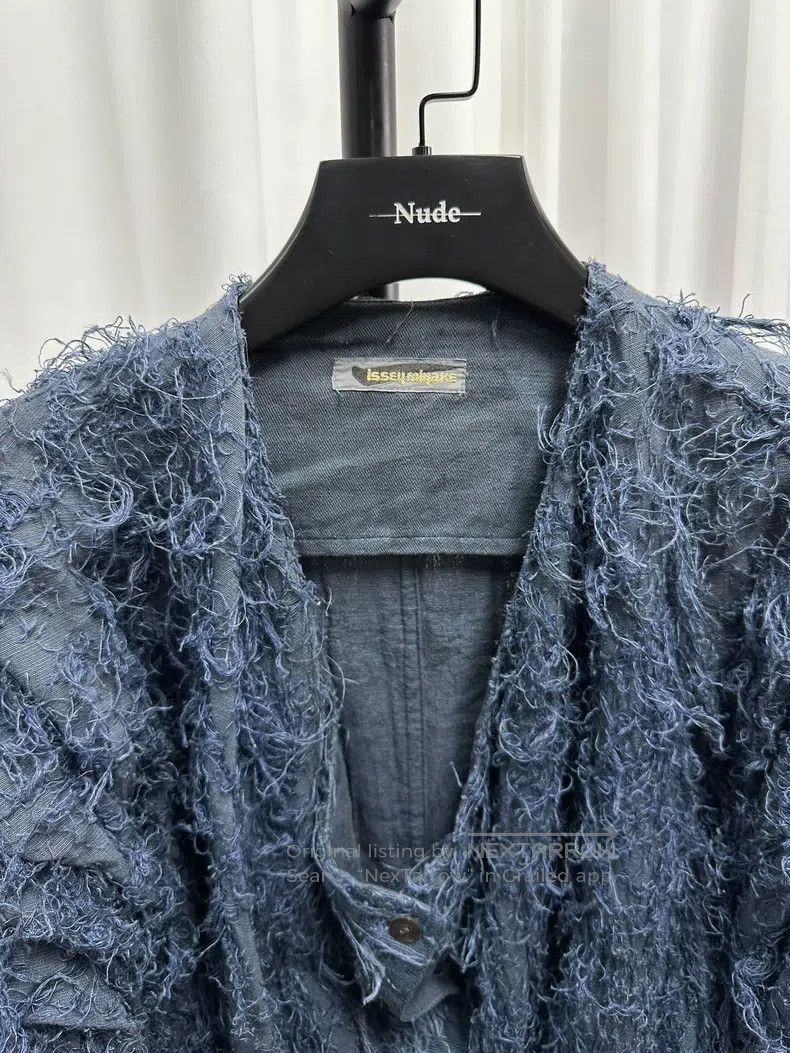Issey Miyake Issey Miyake Cocoon Shaped Fuzzy Jacket Size L / US 10 / IT 46 - 3 Thumbnail