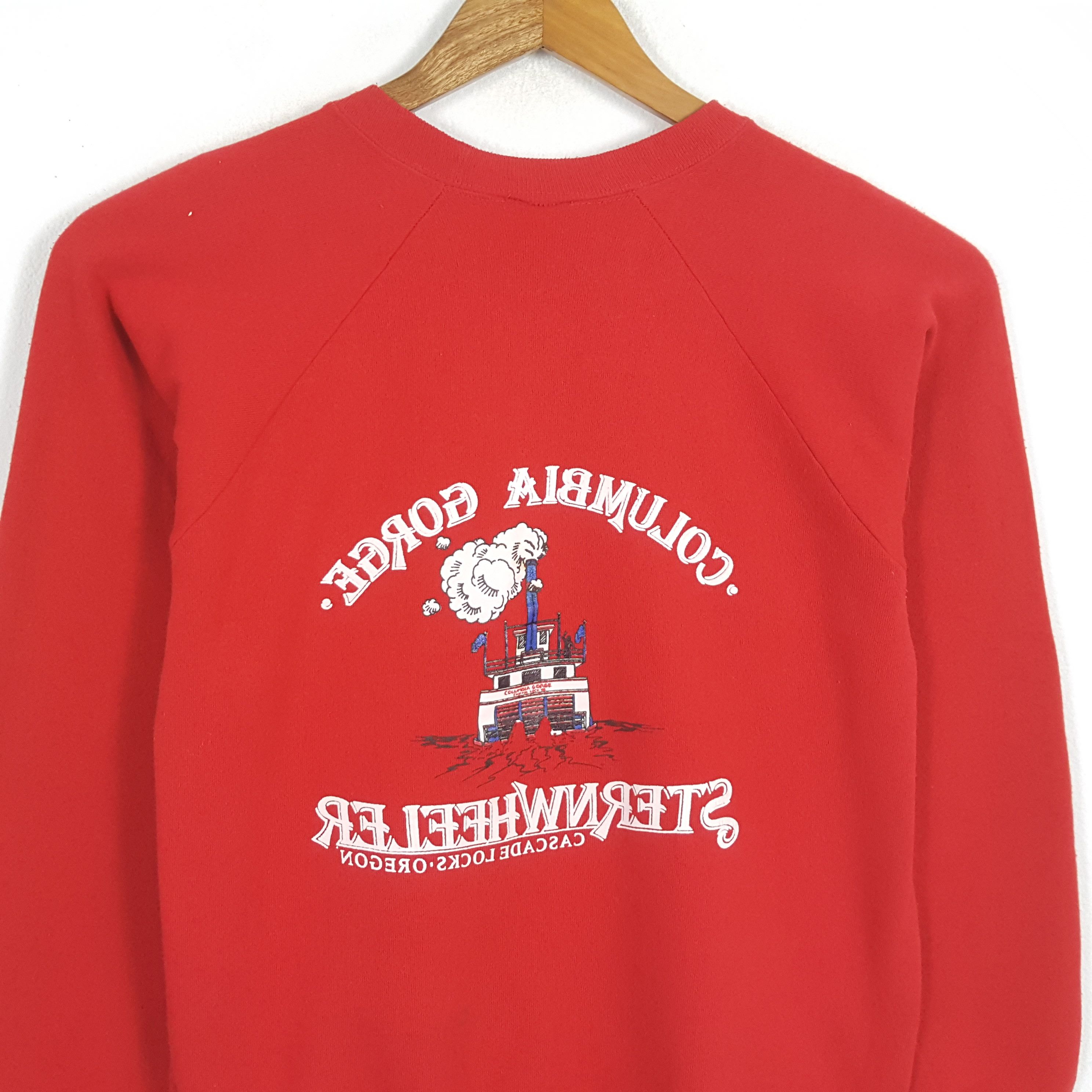 Columbia × Vintage Vintage COLUMBIA GORGE STERNWHEELER Streetwear Sweatshirt Size US M / EU 48-50 / 2 - 4 Thumbnail