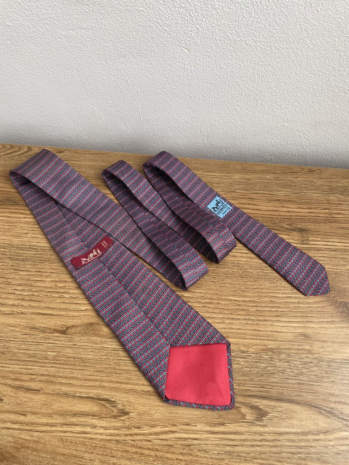 Hermes Hermes Paris Vintage 90s 100% Silk Tie Made In France 940 IA Size ONE SIZE - 1 Thumbnail