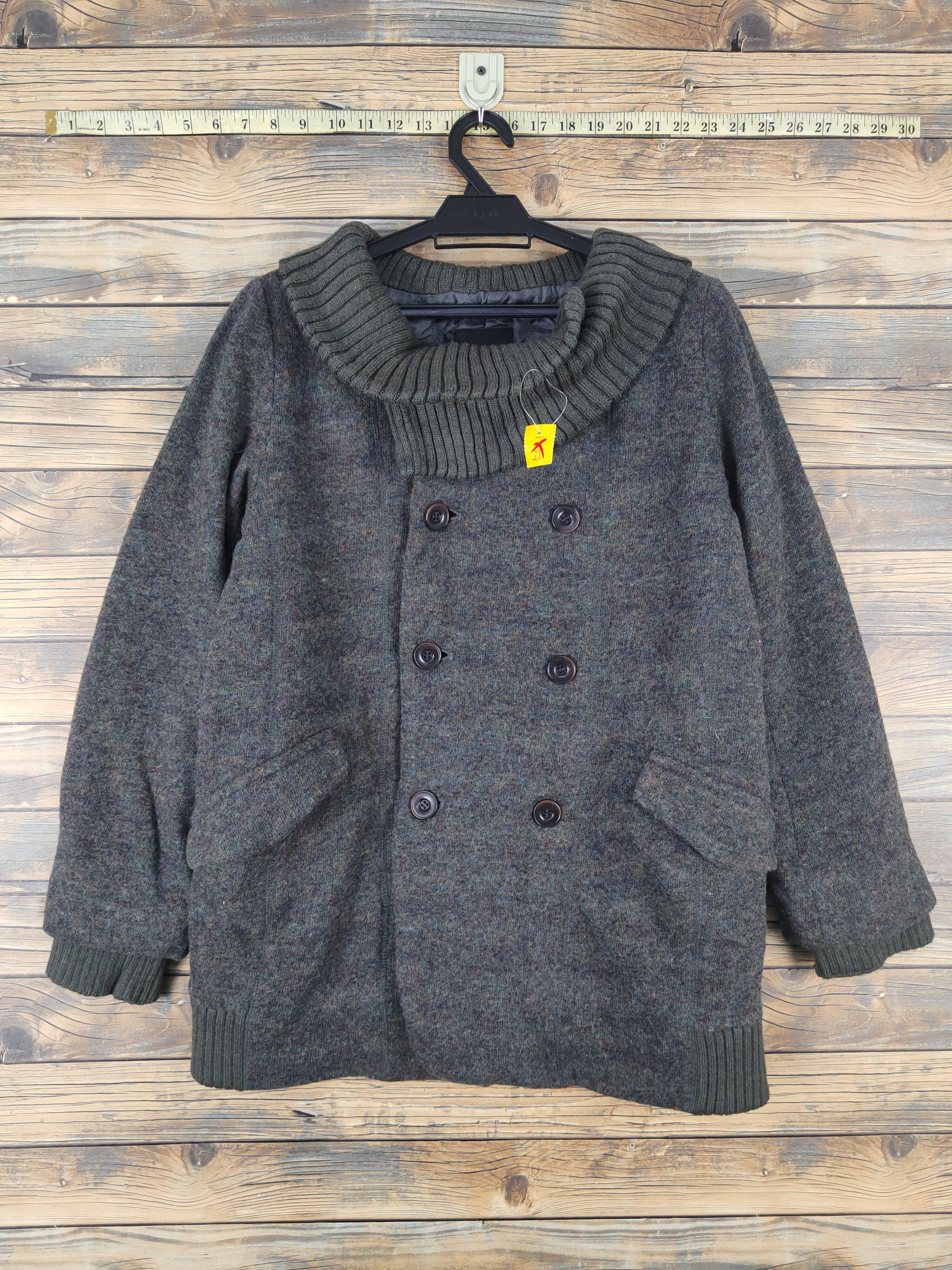 Homespun Knitwear × Pas de Calais × Vintage Pas de Calais Dark Green Knitwear Sweater Jackets #W1289 Size M / US 6-8 / IT 42-44 - 1 Thumbnail