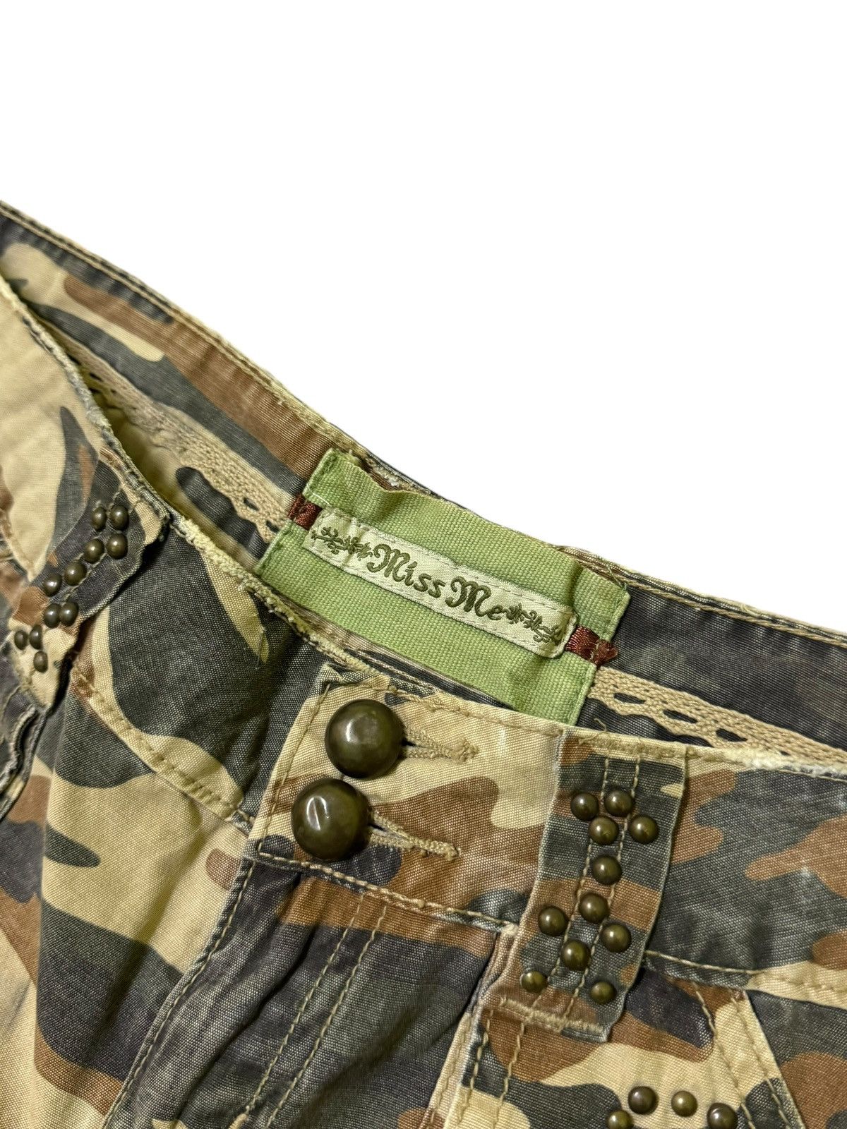 Hysteric Glamour Cargo MISS ME Studded multipocket Low Rise Camo Pants Size US 32 / EU 48 - 9 Thumbnail