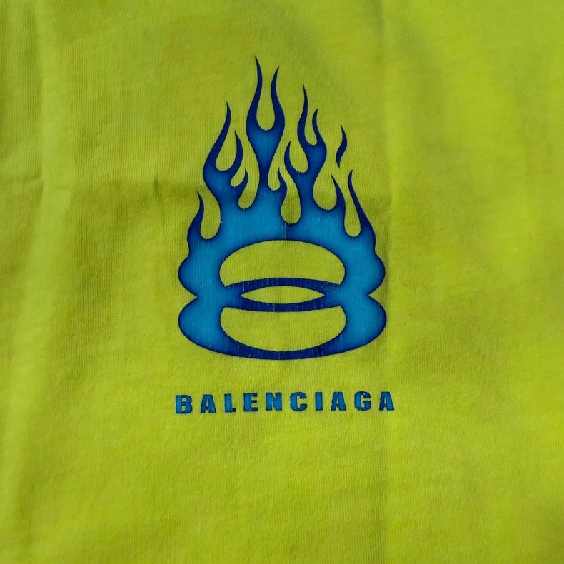 Balenciaga Balenciaga 24 FW Destruct Flame Double Ring T-Shirt 2503-Ne Size US S / EU 44-46 / 1 - 3 Thumbnail