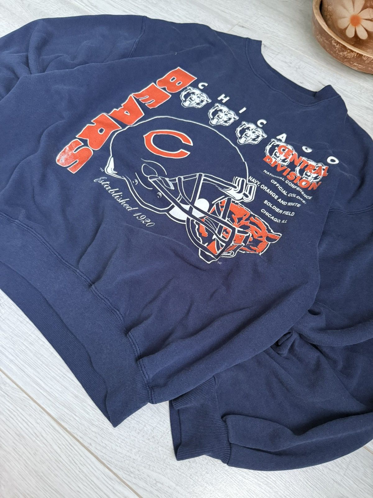 Hanes × NHL × Vintage Vintage Chicago Bears crewneck NHL jerseys sweatshirt 90’s Size US XL / EU 56 / 4 - 2 Thumbnail