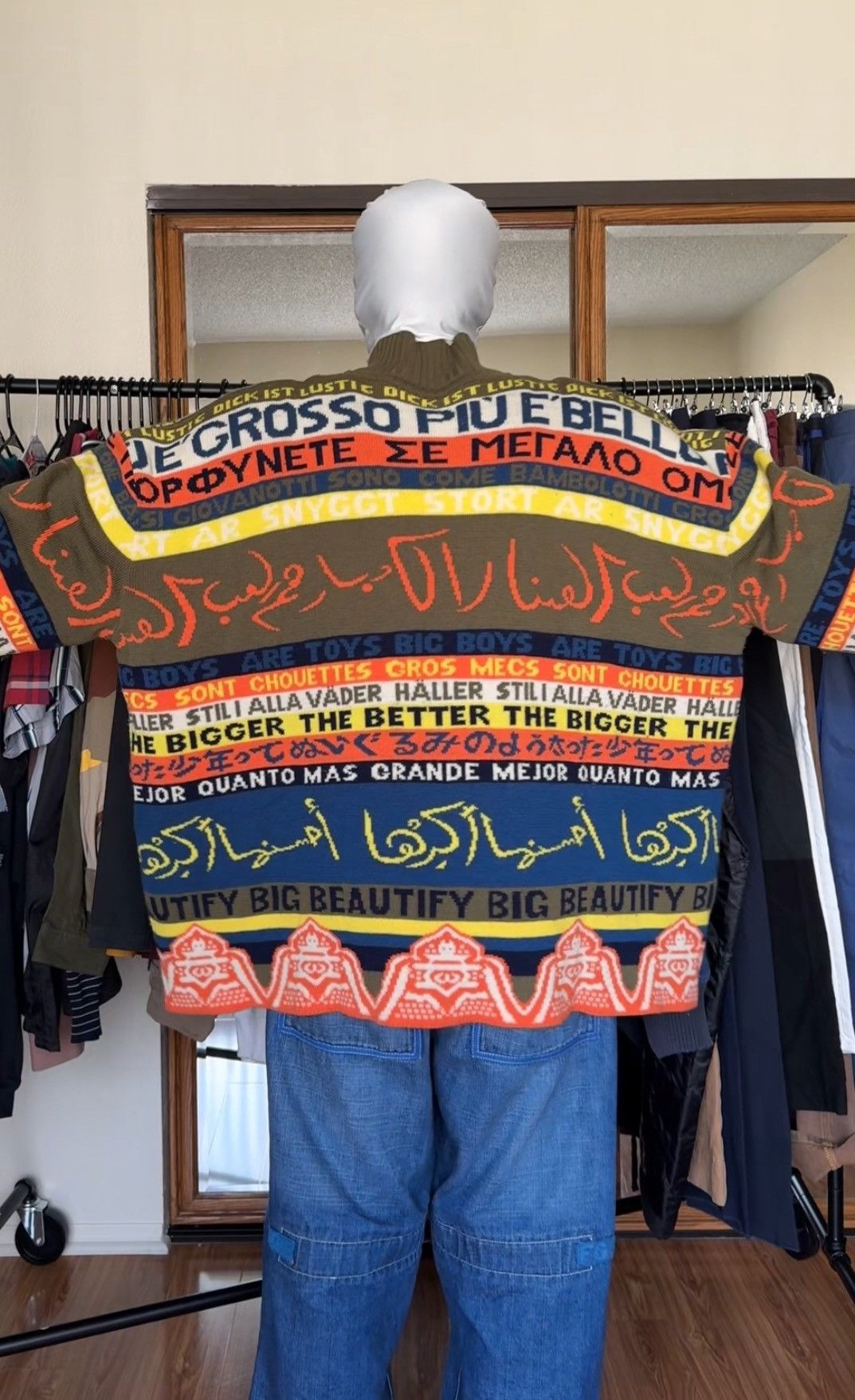 Walter Van Beirendonck 1986~ Horny Languages Oversized Knit Size US L / EU 52-54 / 3 - 15 Thumbnail