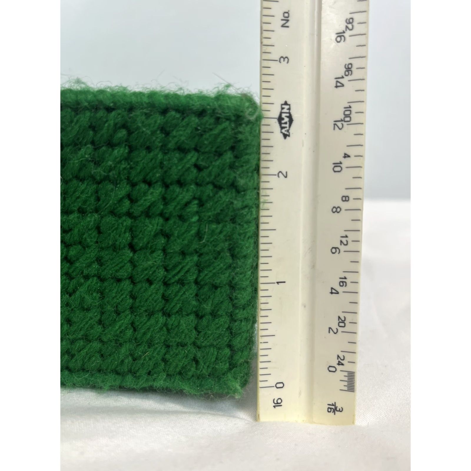 Vintage VINTAGE Handmade Georgia State Shoulder Bag Women Grass Green Lined Yarn VGUC Unique Size ONE SIZE - 7 Thumbnail