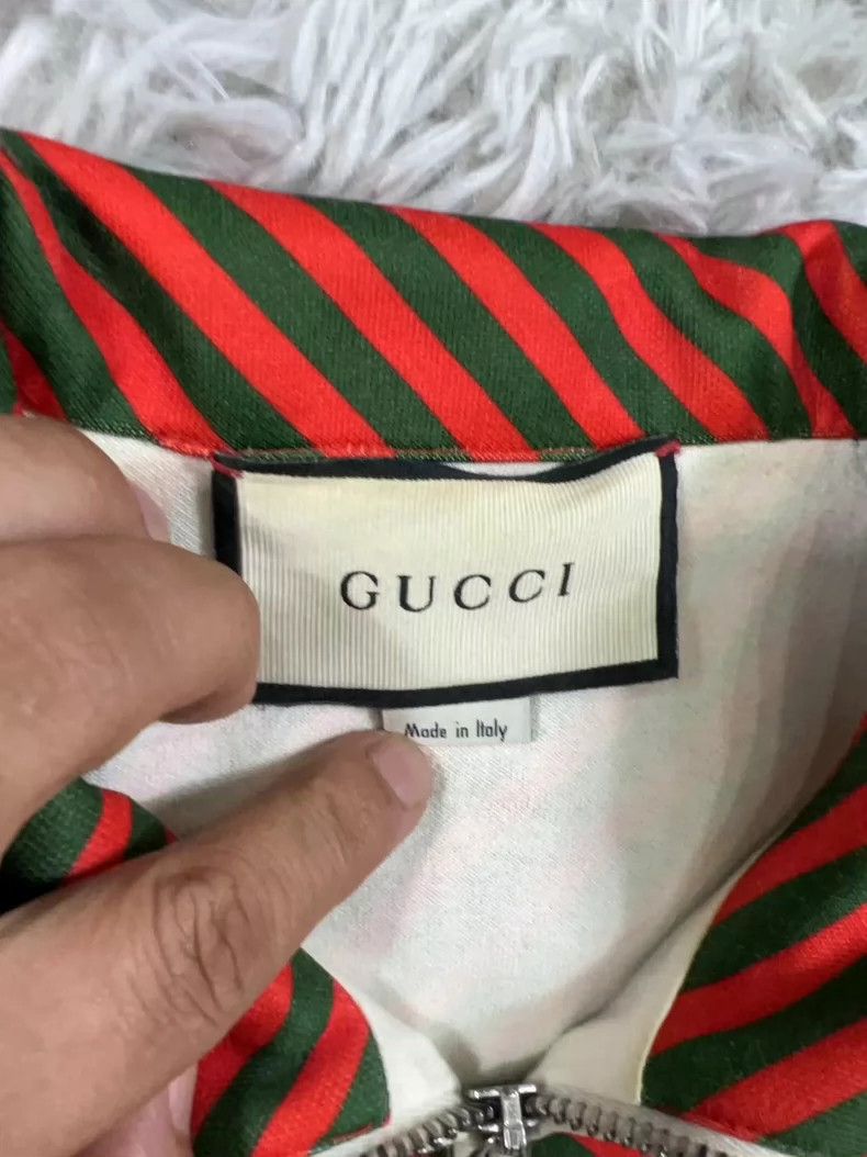Gucci Gucci Striped full-printed logo jacket Size US S / EU 44-46 / 1 - 4 Thumbnail