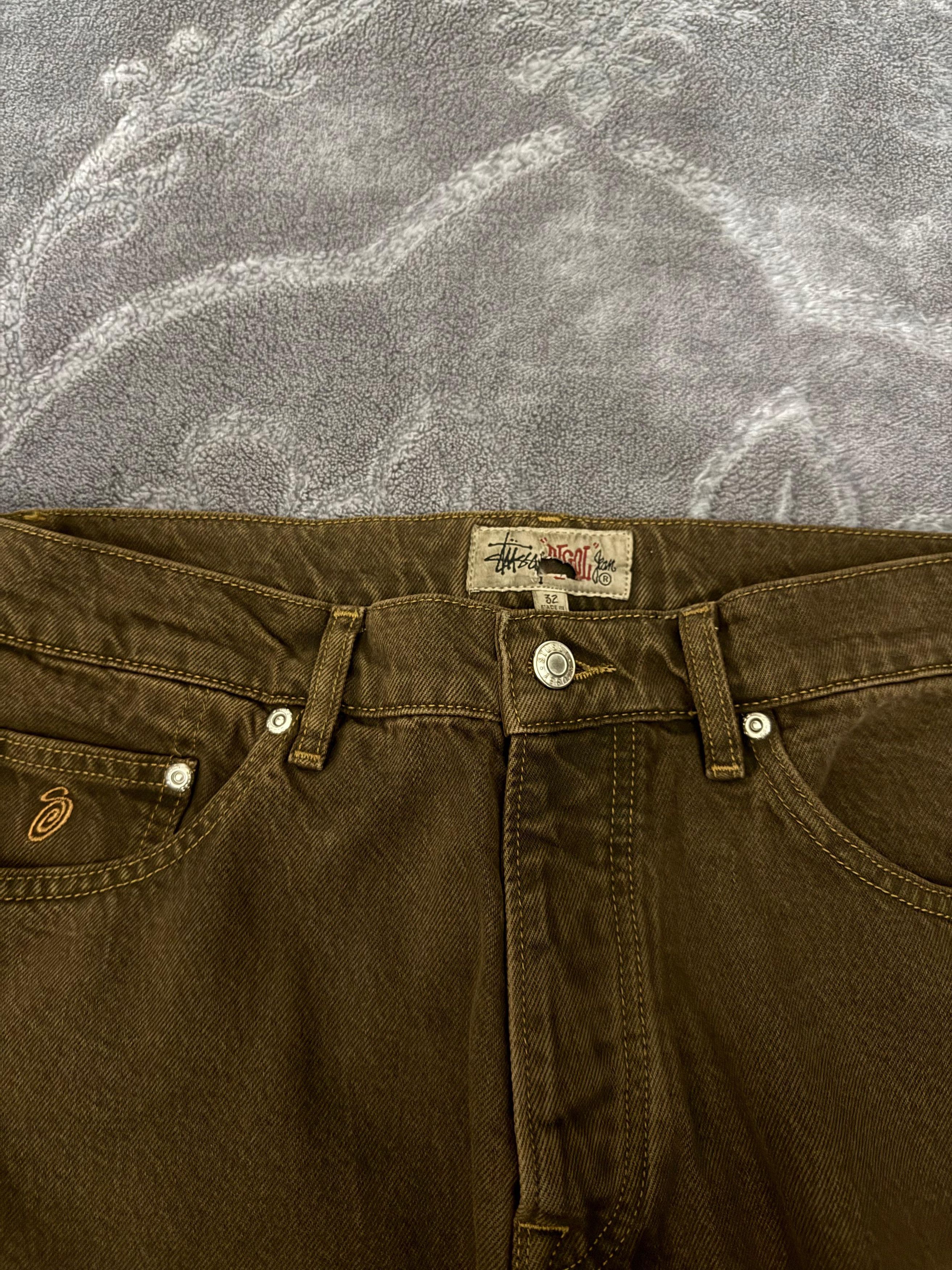 Stussy CC28 Mushroom Denim Jeans in Brown Size US 34 / EU 50 - 3 Thumbnail