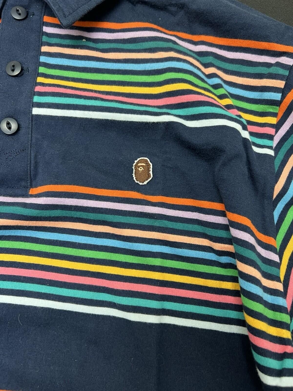 Bape A BATHING APE BAPE RAINBOW POLO XL Size US XL / EU 56 / 4 - 4 Thumbnail