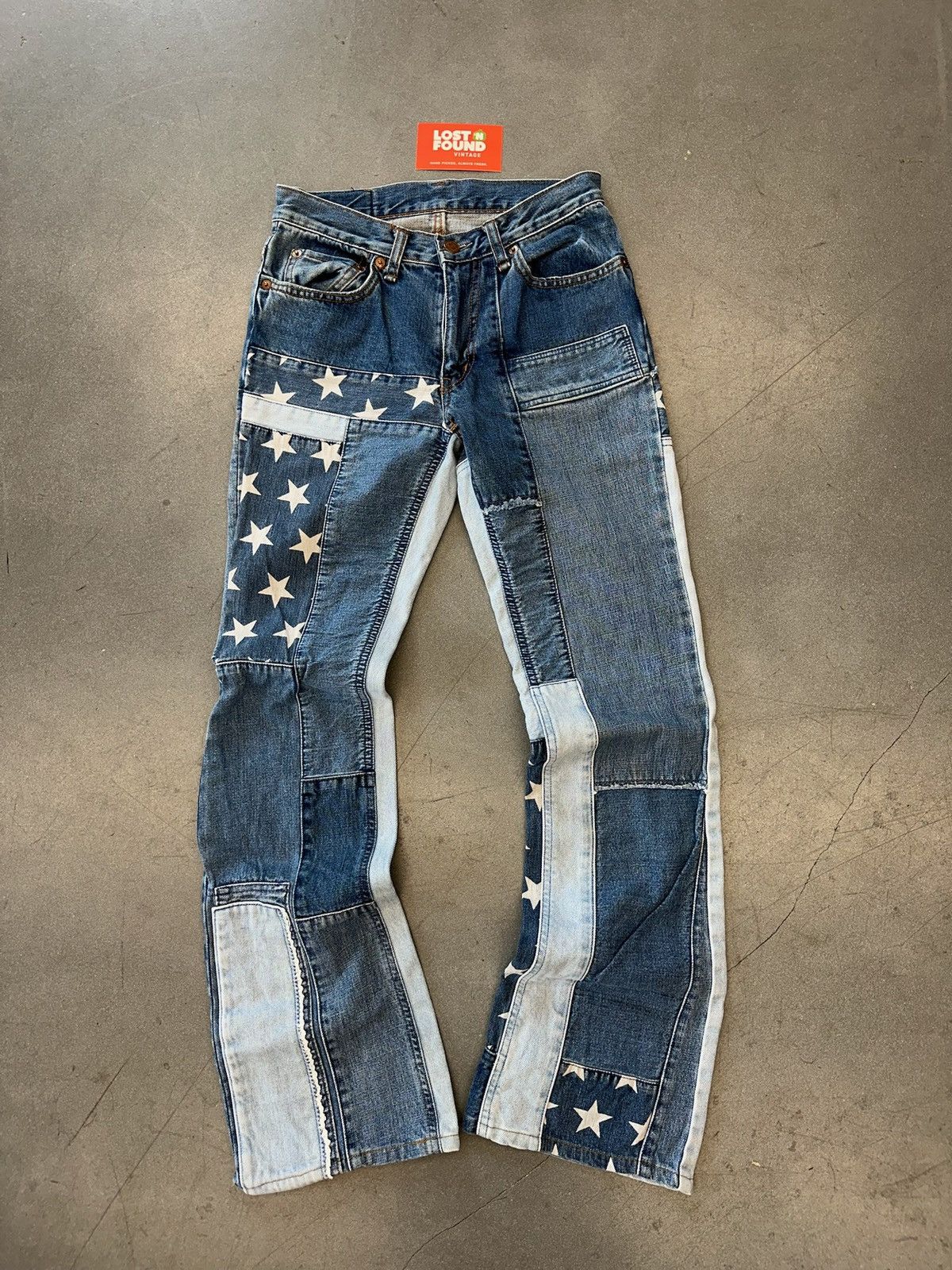 Hysteric Glamour Denim Patchwork Pants