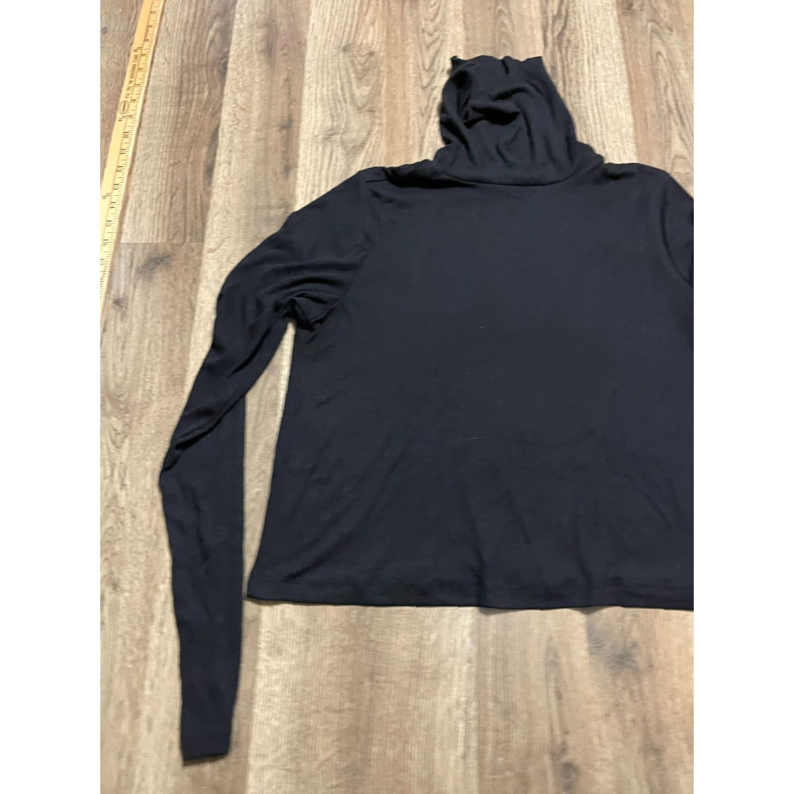 Old Navy Old Navy Shirt Womens Medium Black Turtleneck Long Sleeve Ultimate Casual Fall Spring Summer Vintage No Size M / US 6-8 / IT 42-44 - 3 Thumbnail