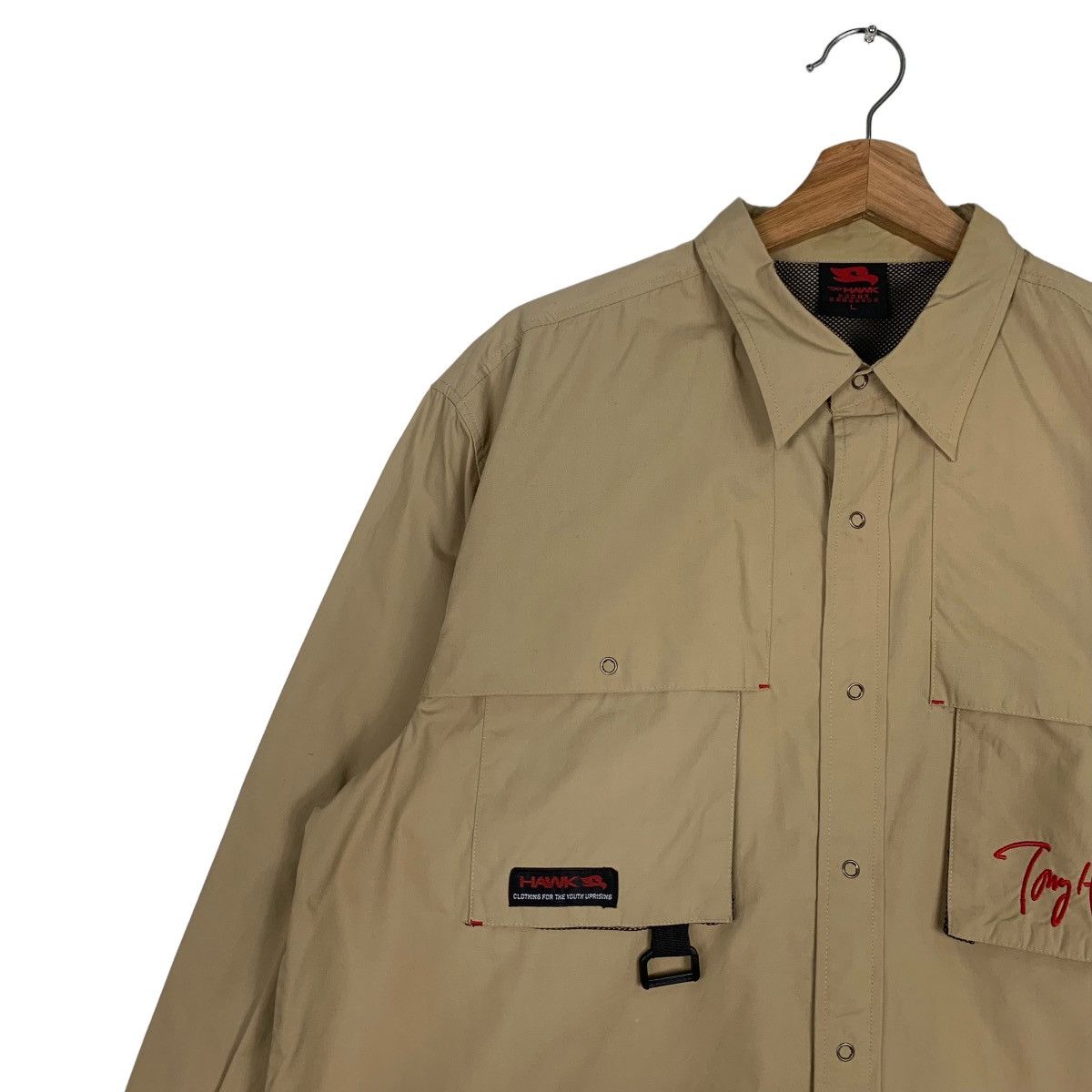 Tony Hawk TONY HOWK Skate Boarding Snap Button Shirt #0243-C11 Size US L / EU 52-54 / 3 - 7 Thumbnail
