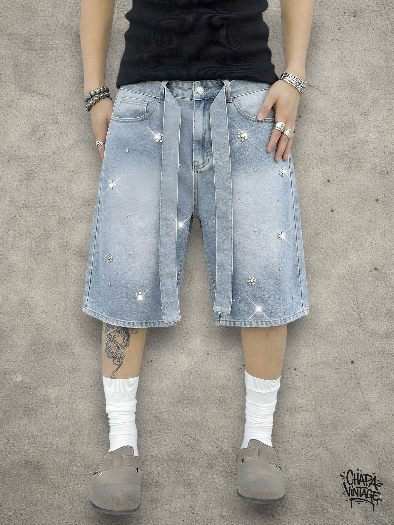 Vintage Fashion jeans shorts Size US 32 / EU 48 - 3 Thumbnail